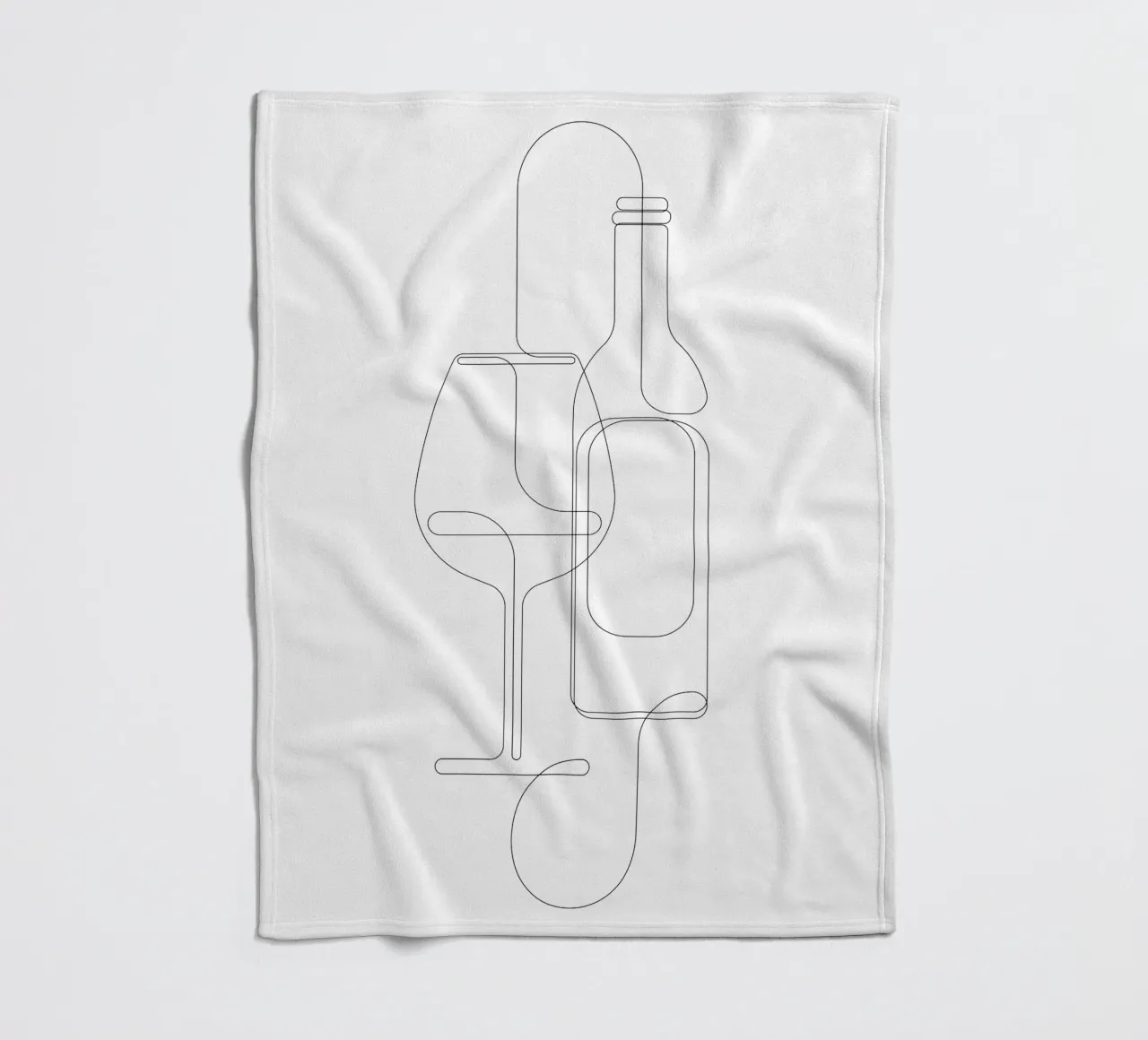 Placidity - one line wine coperta in pile da Addillum