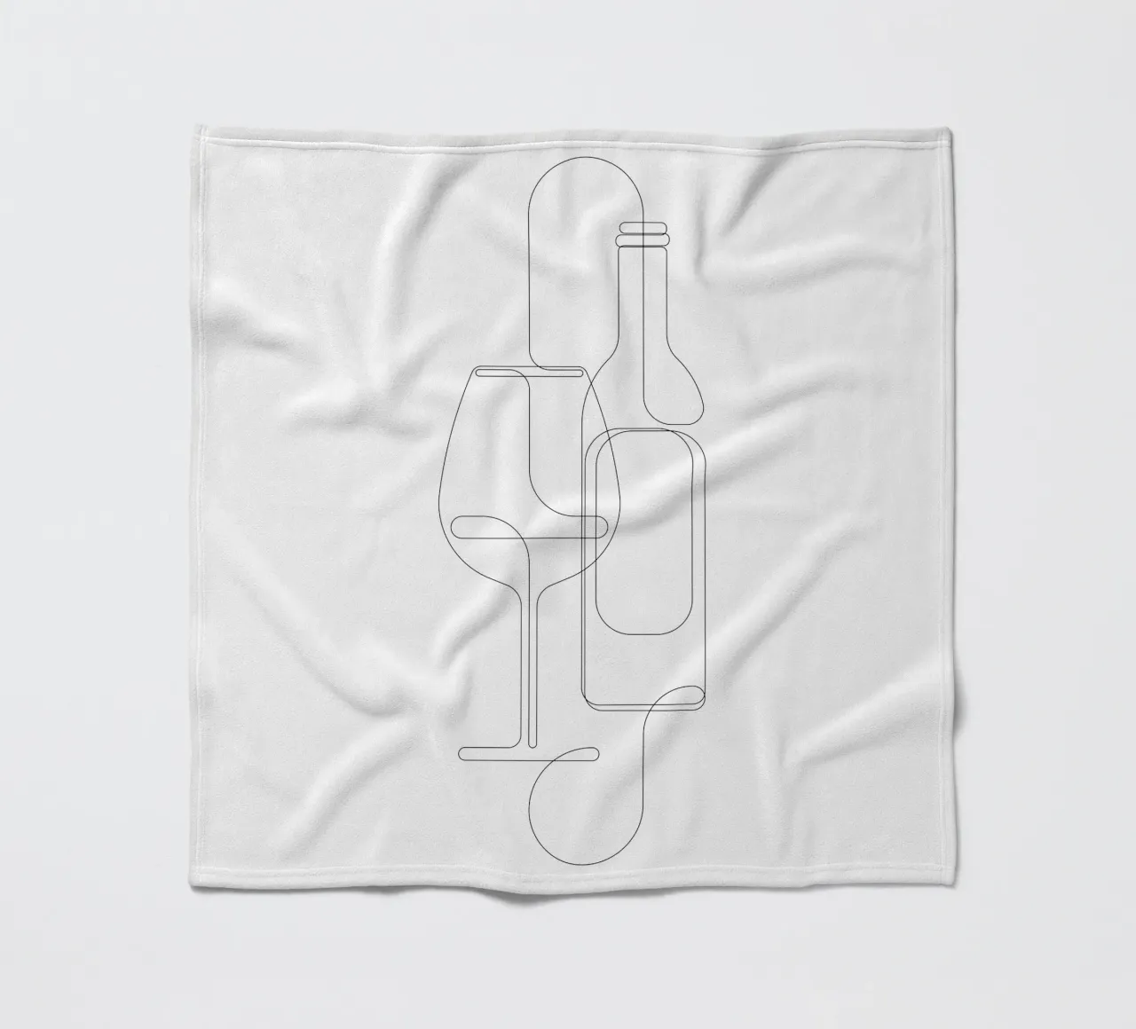 Placidity - one line wine coperta in pile da Addillum