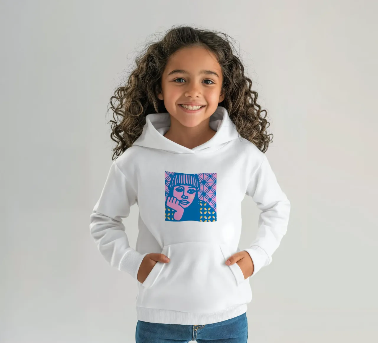 Berretto felpa bambino con cappuccio da Portraits