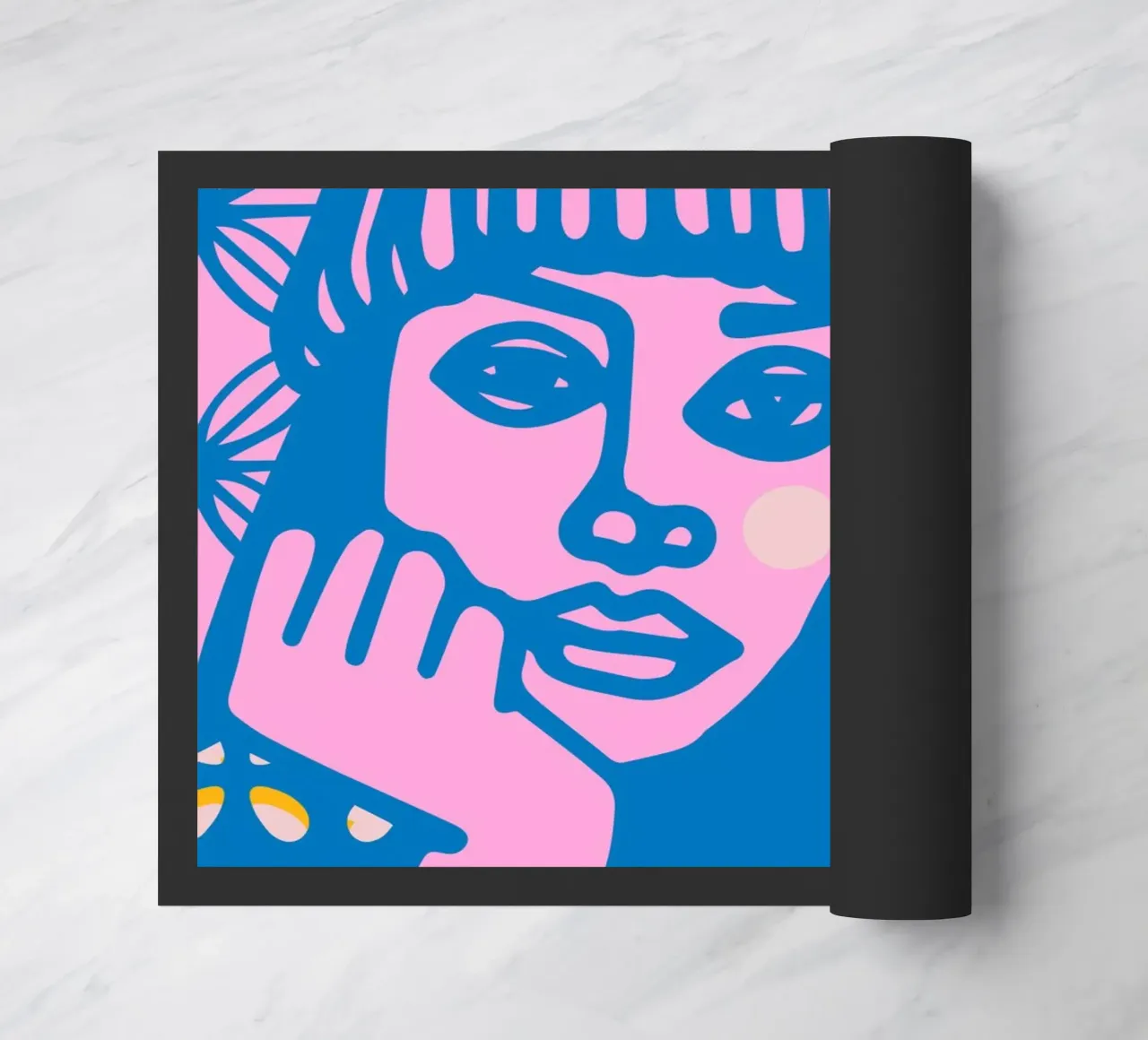 Beanie deurmat van Portraits