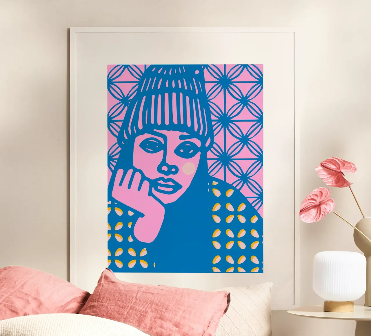 Beanie poster van Portraits