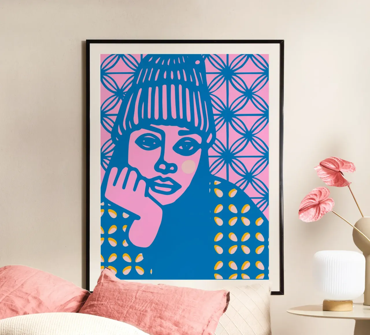 Beanie poster van Portraits