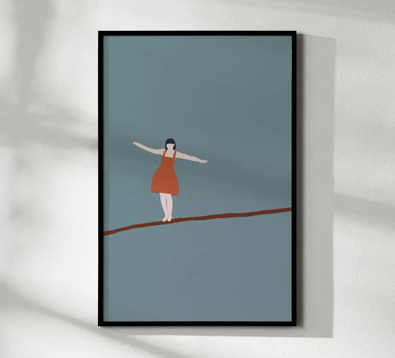 Balance poster con telaio in plastica da modeern