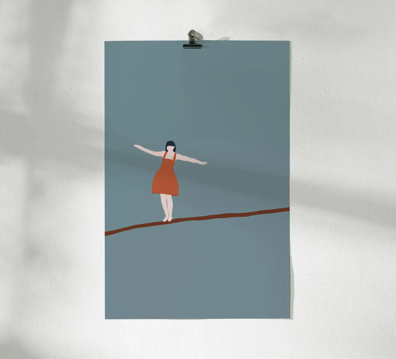 Balance poster con telaio in plastica da modeern