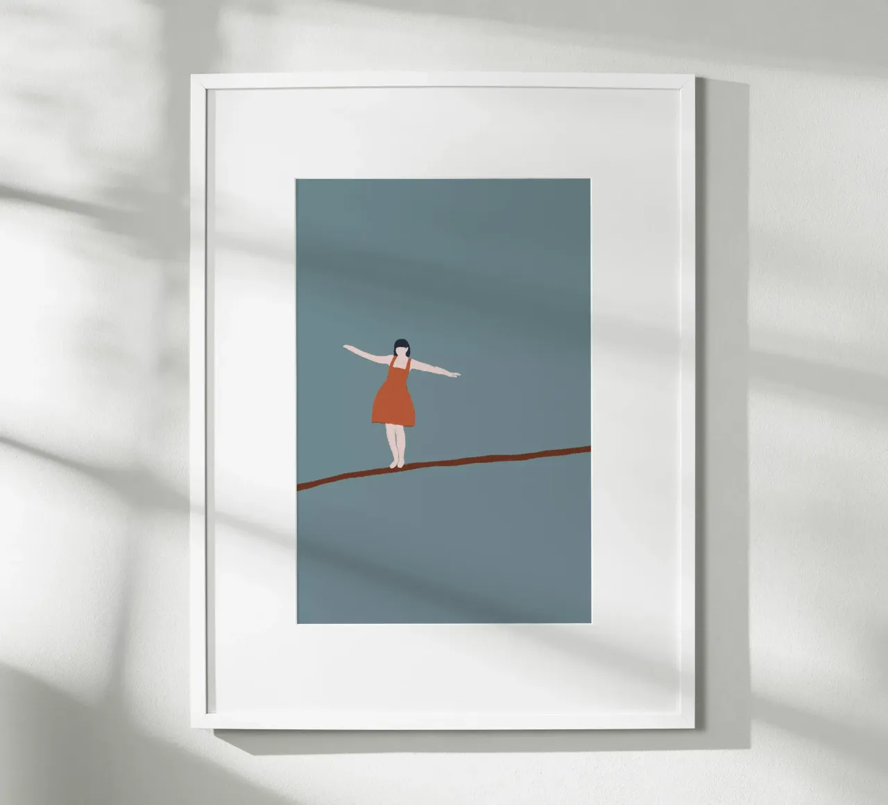 Balance poster con telaio in plastica da modeern
