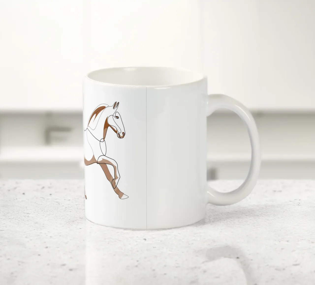 Gallop - line horse tazza in ceramica da Addillum
