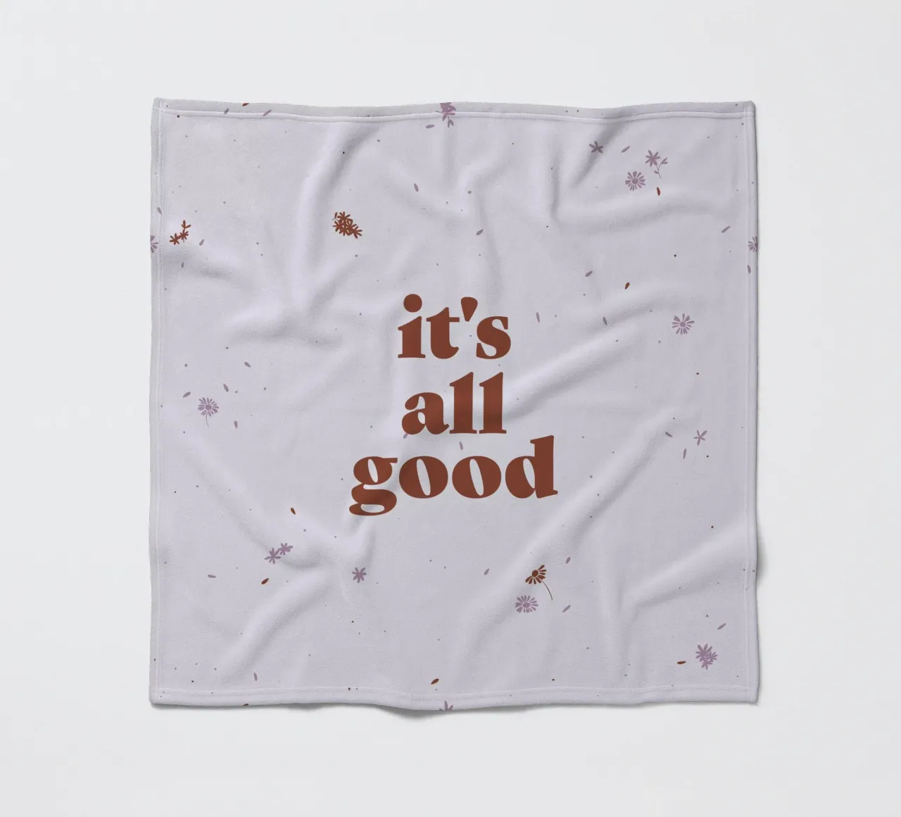 it´s all good | lavender fleece blanket by modeern