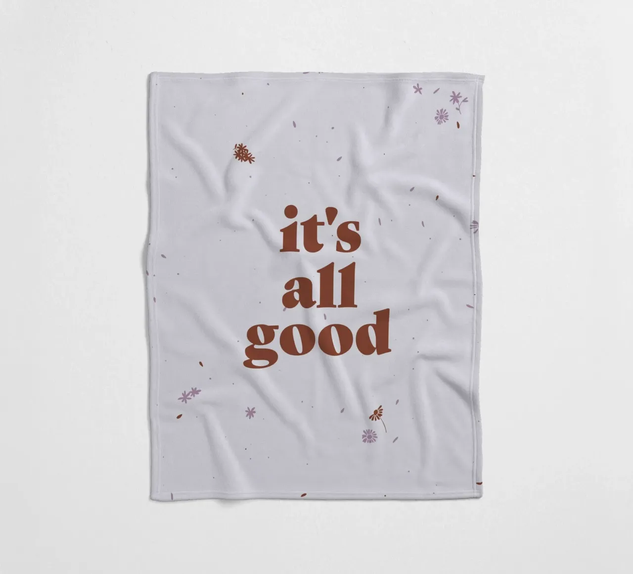 it´s all good | lavender fleece blanket by modeern