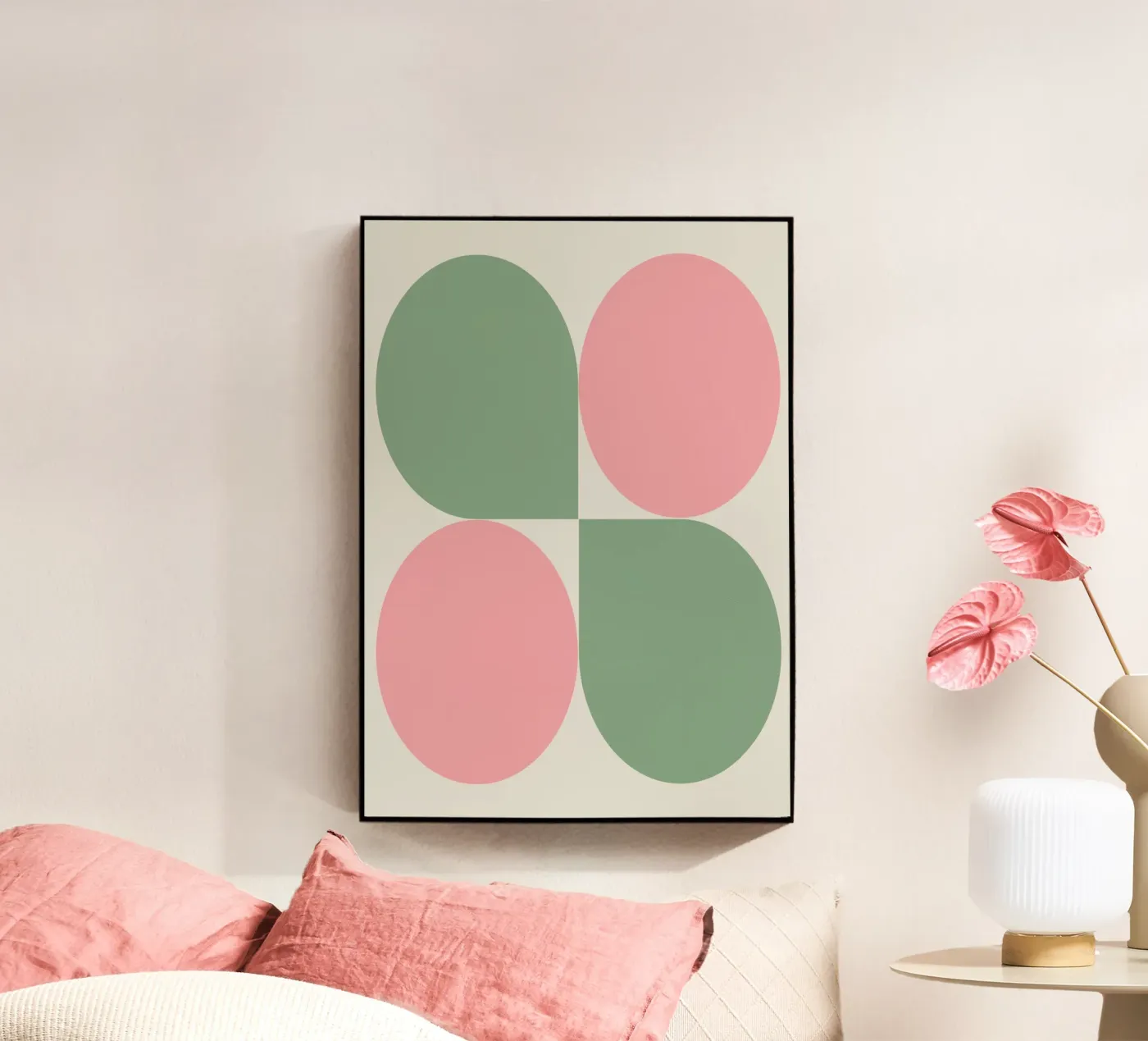 Green / Rosa Acryl-Glas von Hey Vincent