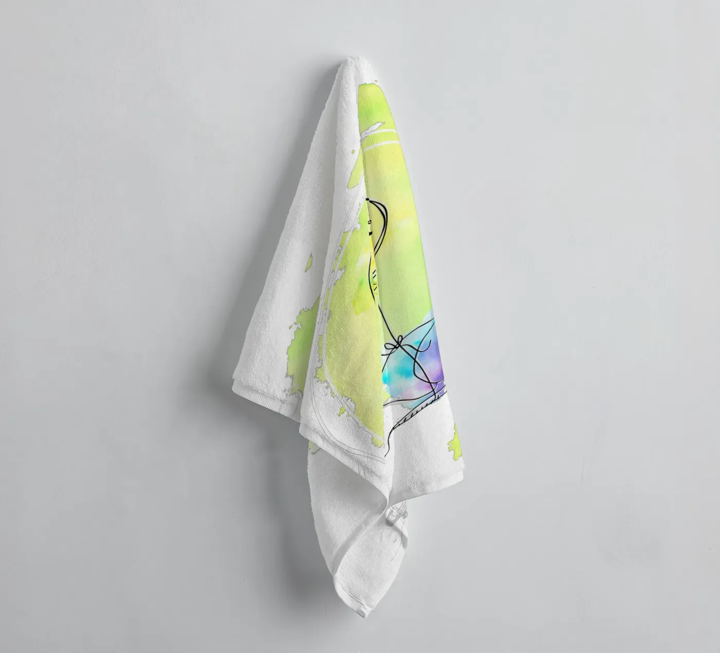 Hello Handtuch von Kolibri-Design