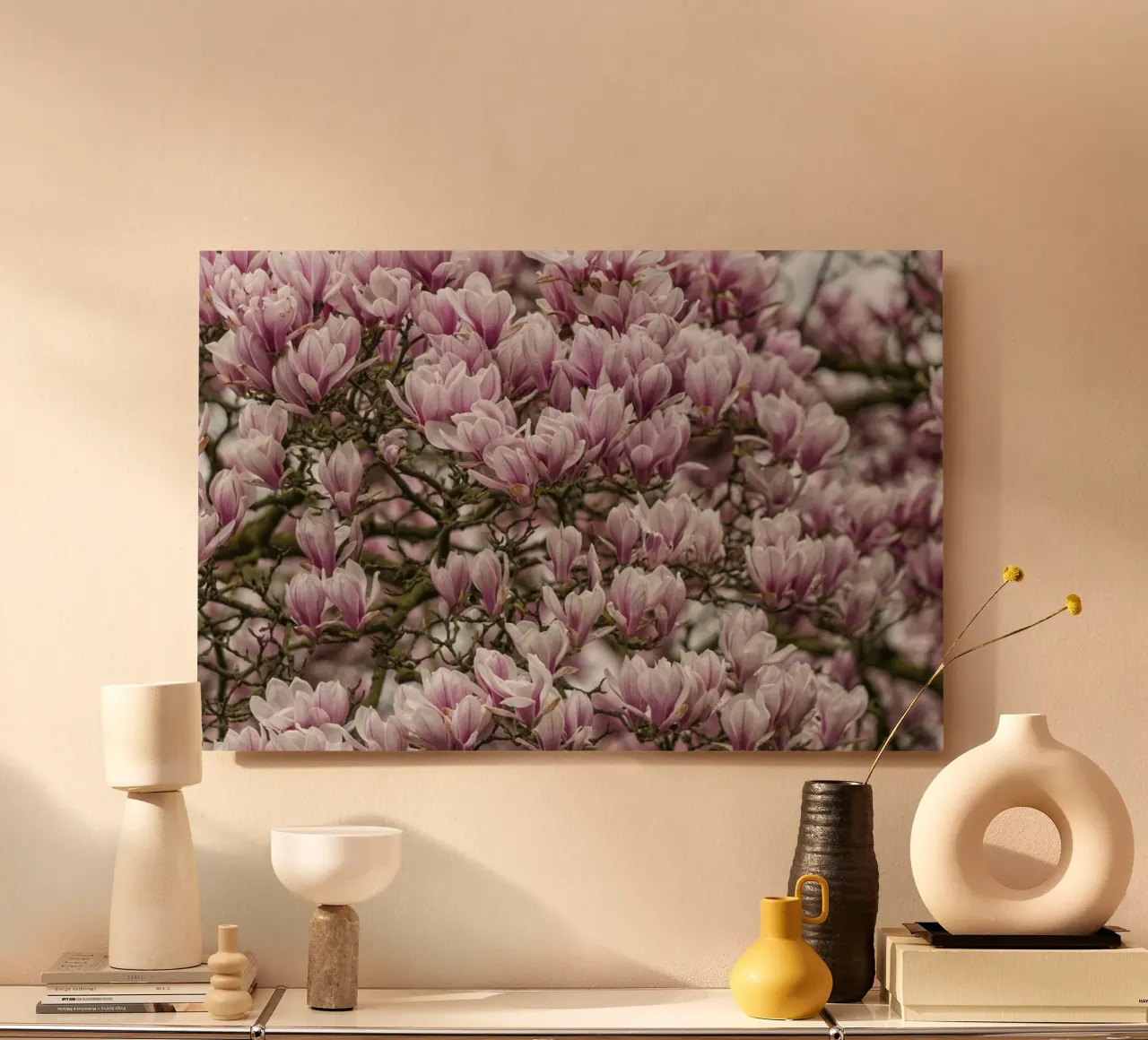 Pink Magnolia's alu-dibond by Curious Collections by Marielle Leenders