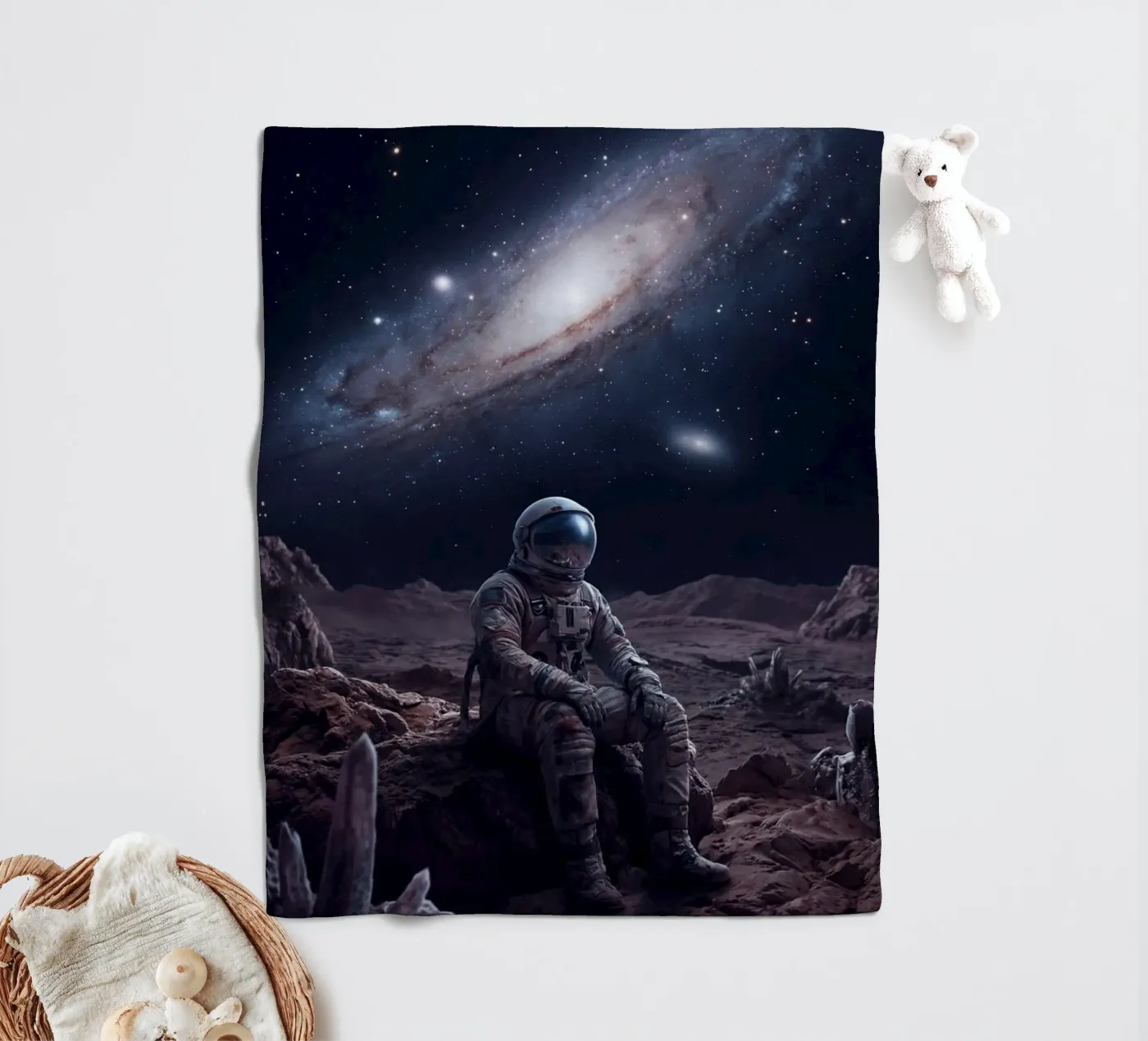 Lone Explorer plaid polaire de Stellar Dream Art