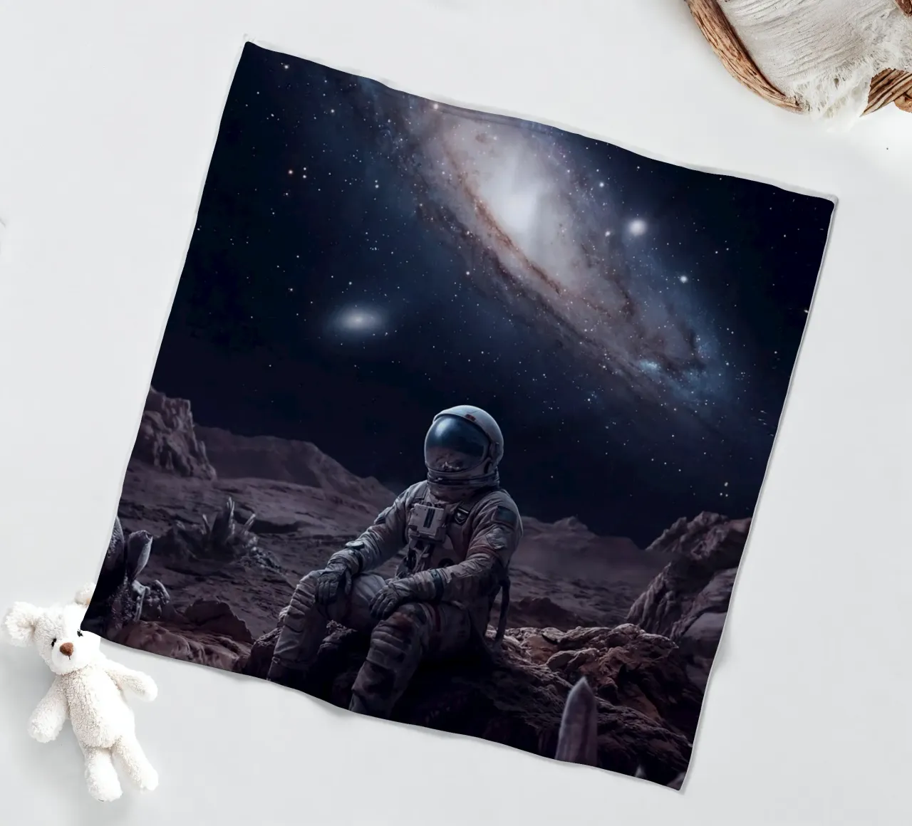 Lone Explorer fleecedeken van Stellar Dream Art