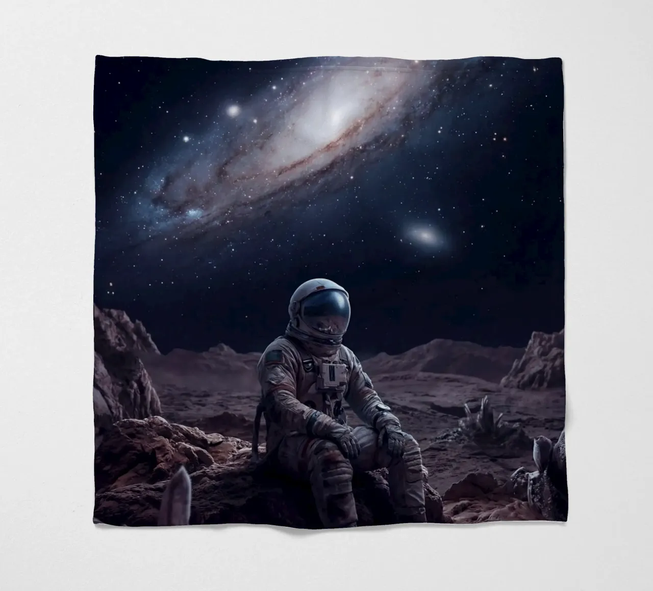 Lone Explorer fleecedeken van Stellar Dream Art