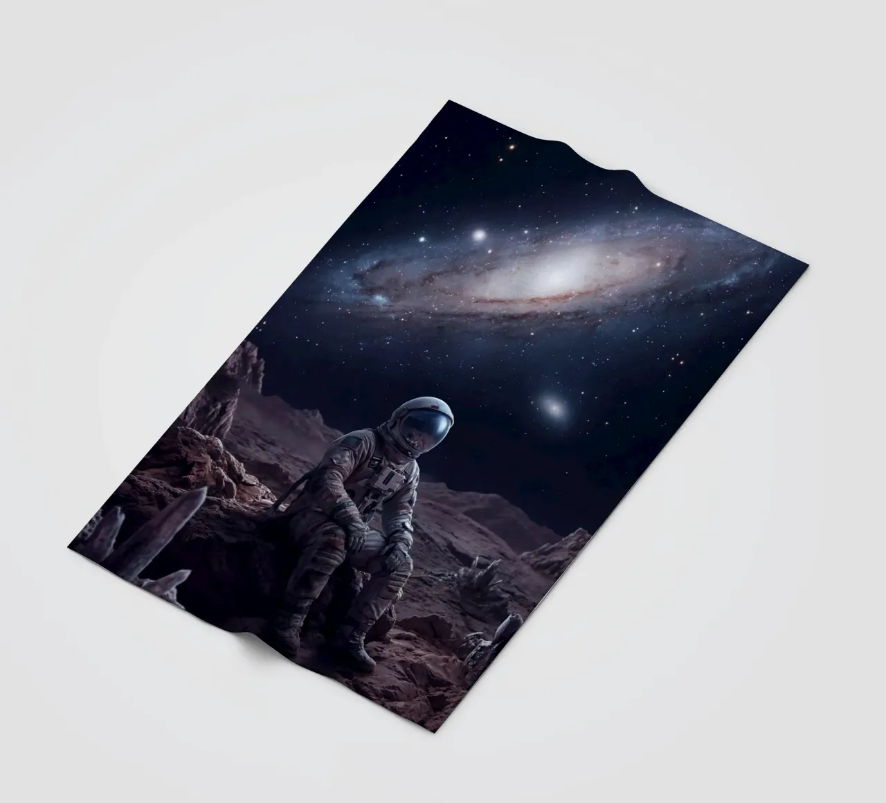 Lone Explorer fleecedeken van Stellar Dream Art