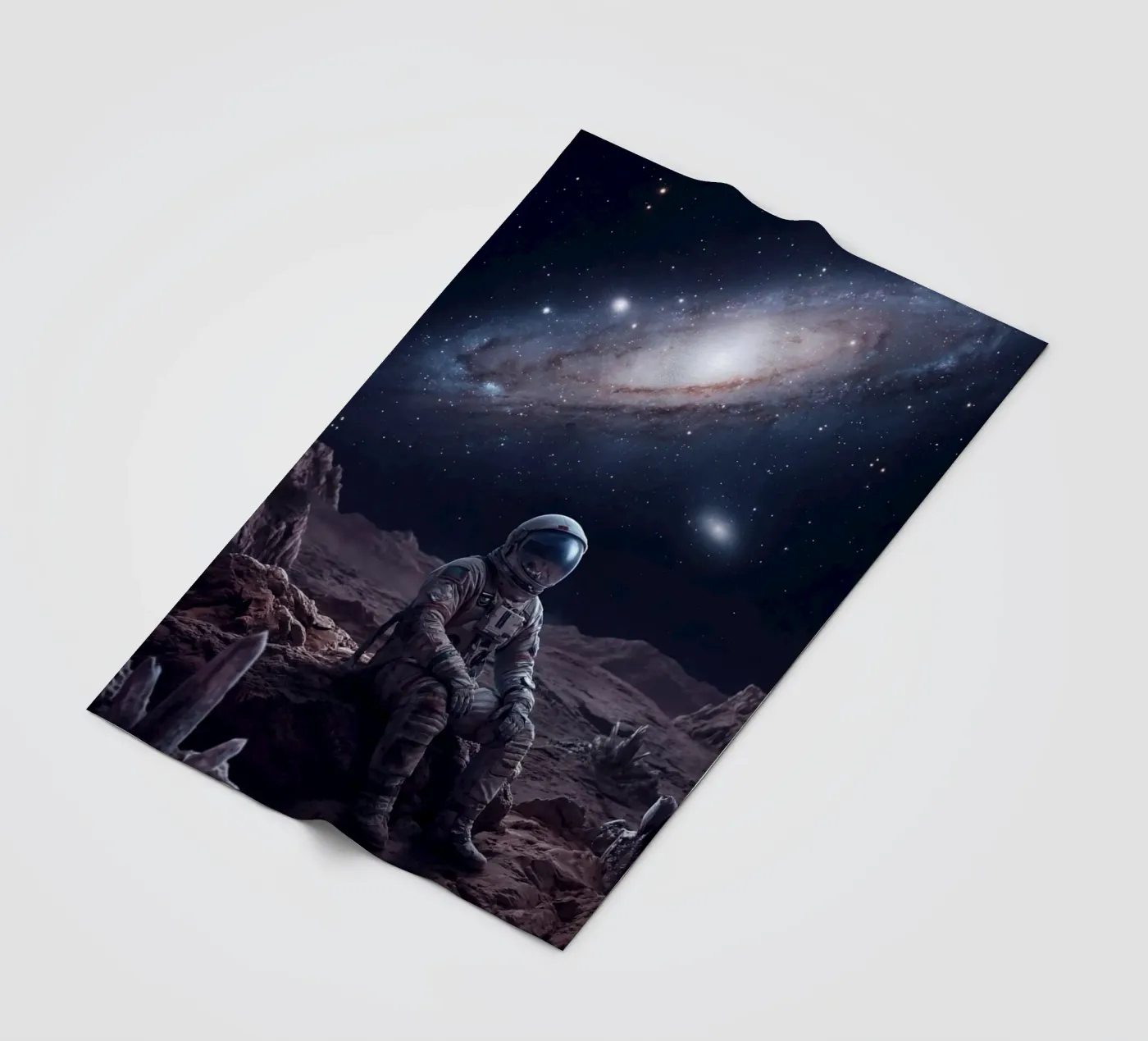 Lone Explorer plaid polaire de Stellar Dream Art