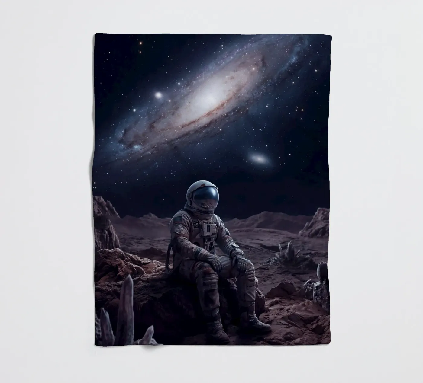Lone Explorer plaid polaire de Stellar Dream Art