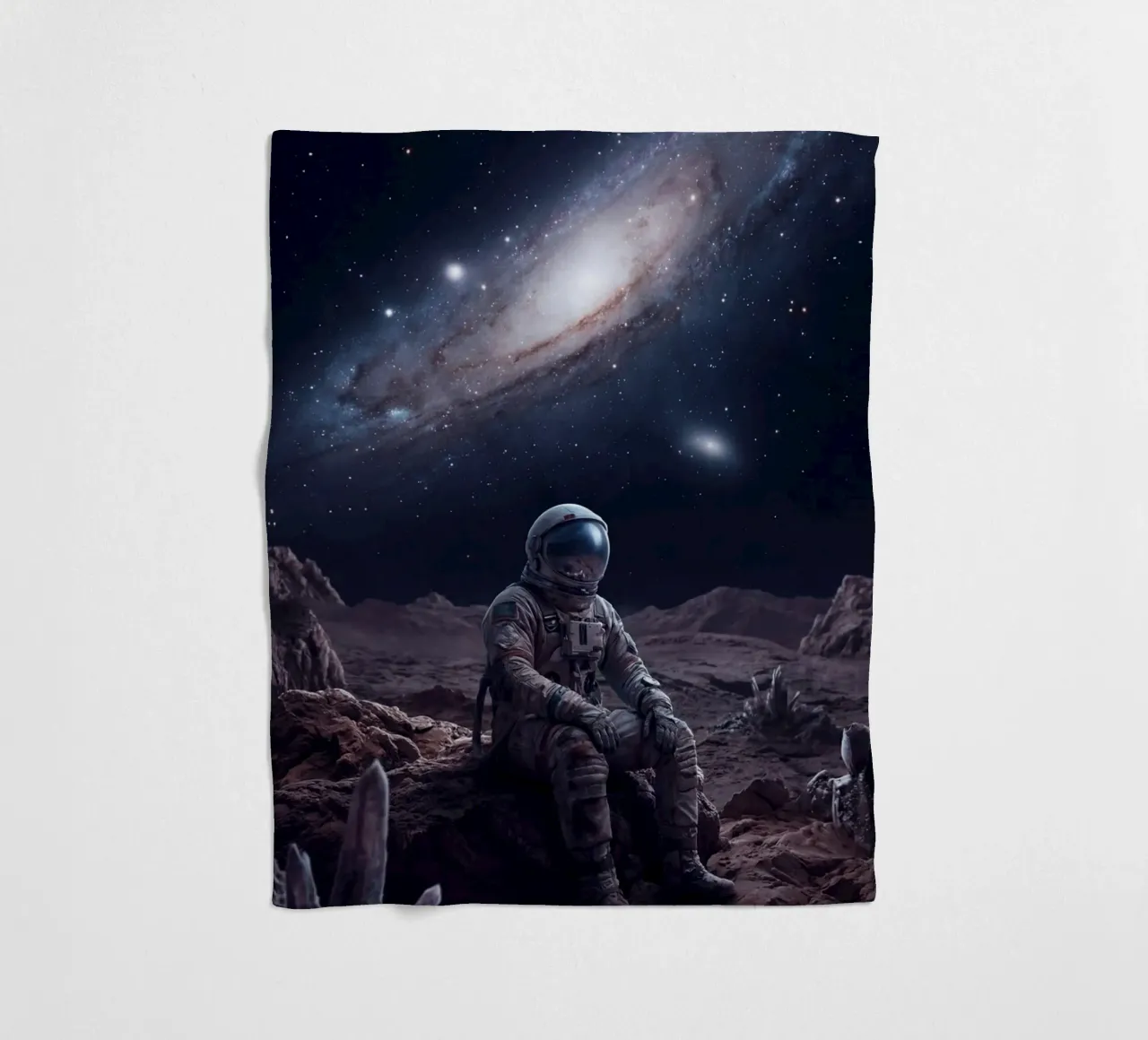 Lone Explorer fleecedeken van Stellar Dream Art