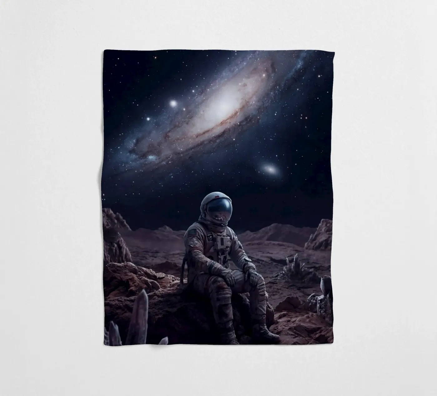Lone Explorer plaid polaire de Stellar Dream Art