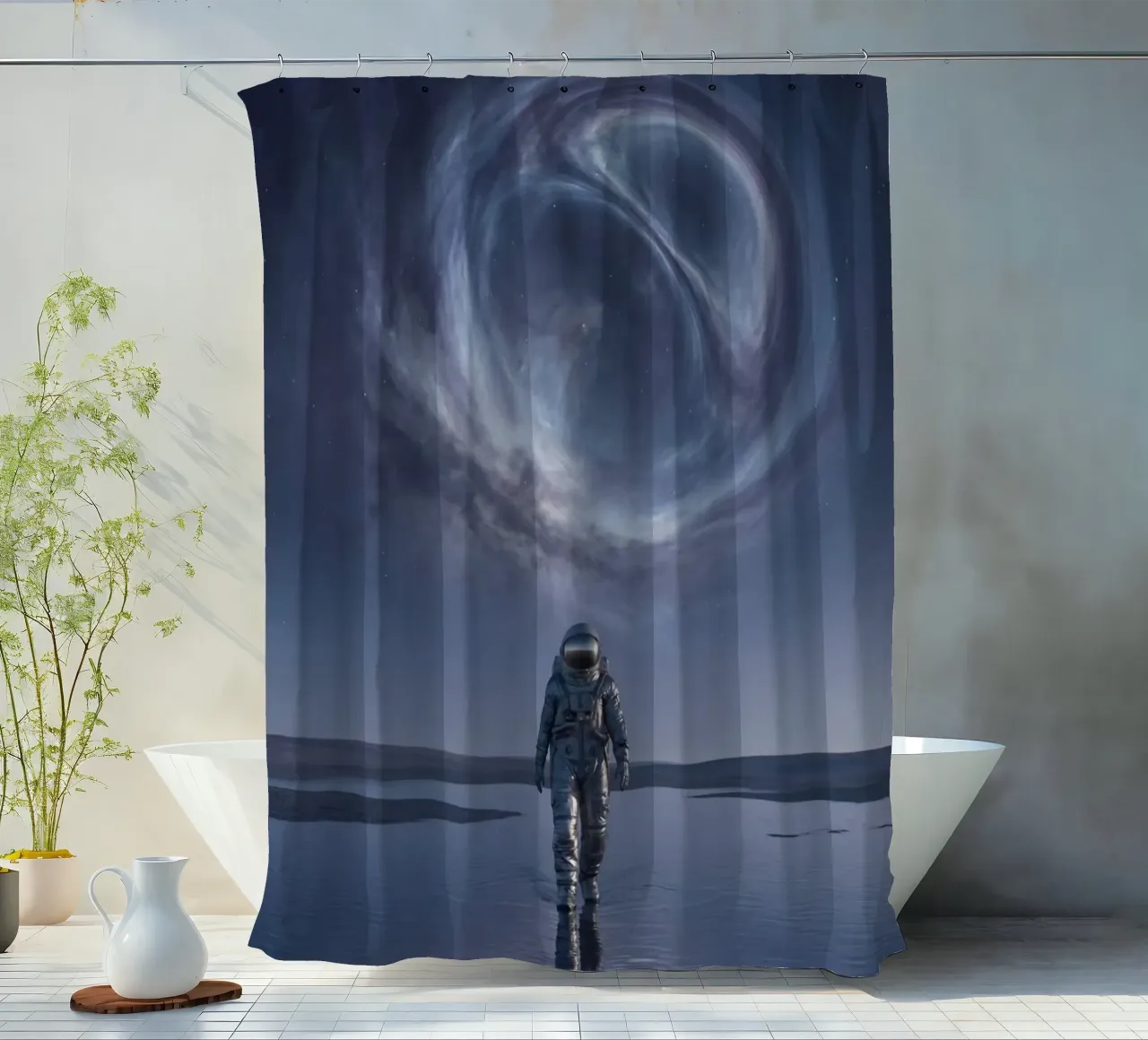 Interstellar Pause Duschvorhang von Stellar Dream Art