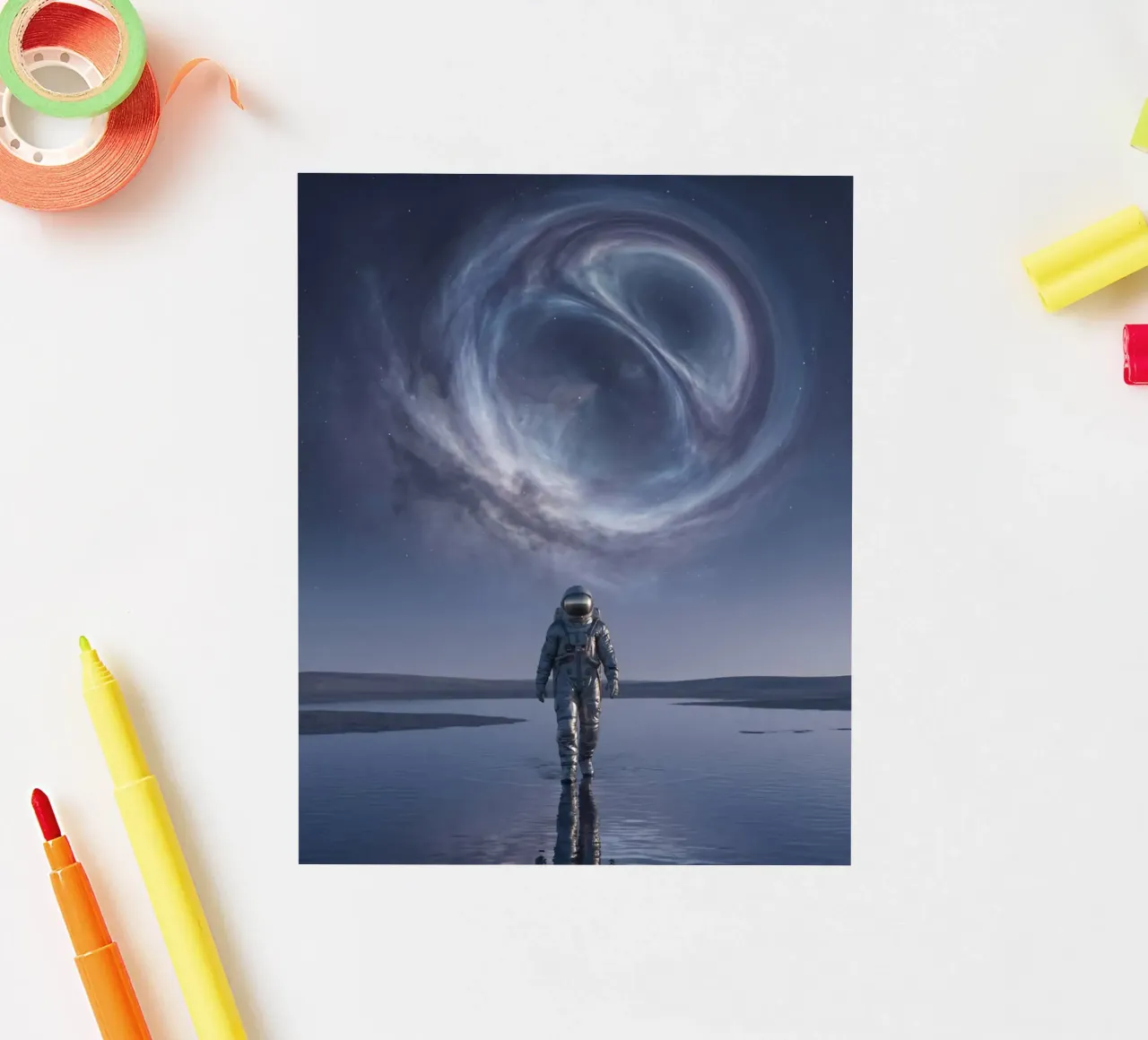 Interstellar Pause sticker by Stellar Dream Art