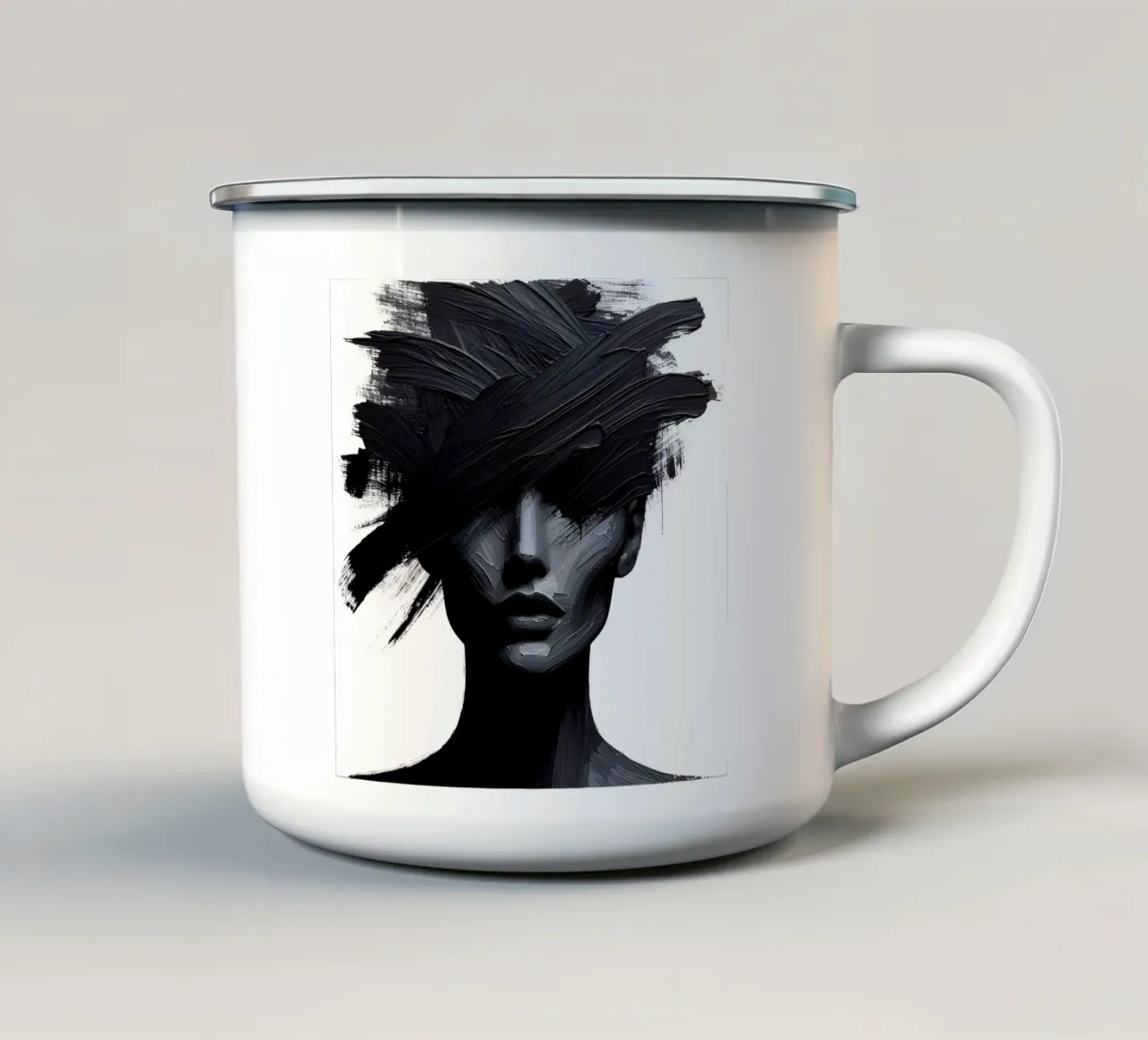 SPAZIO PER LA TESTA tazza in smalto da ARTOMATIC