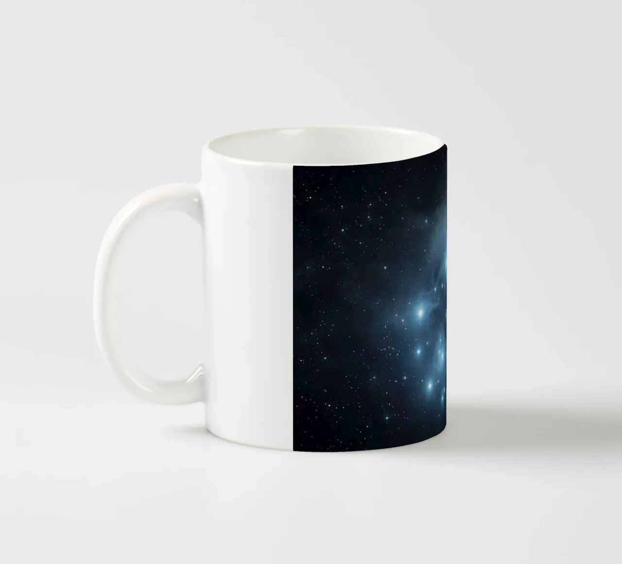 B L U E ceramic mug by Stellar Dream Art