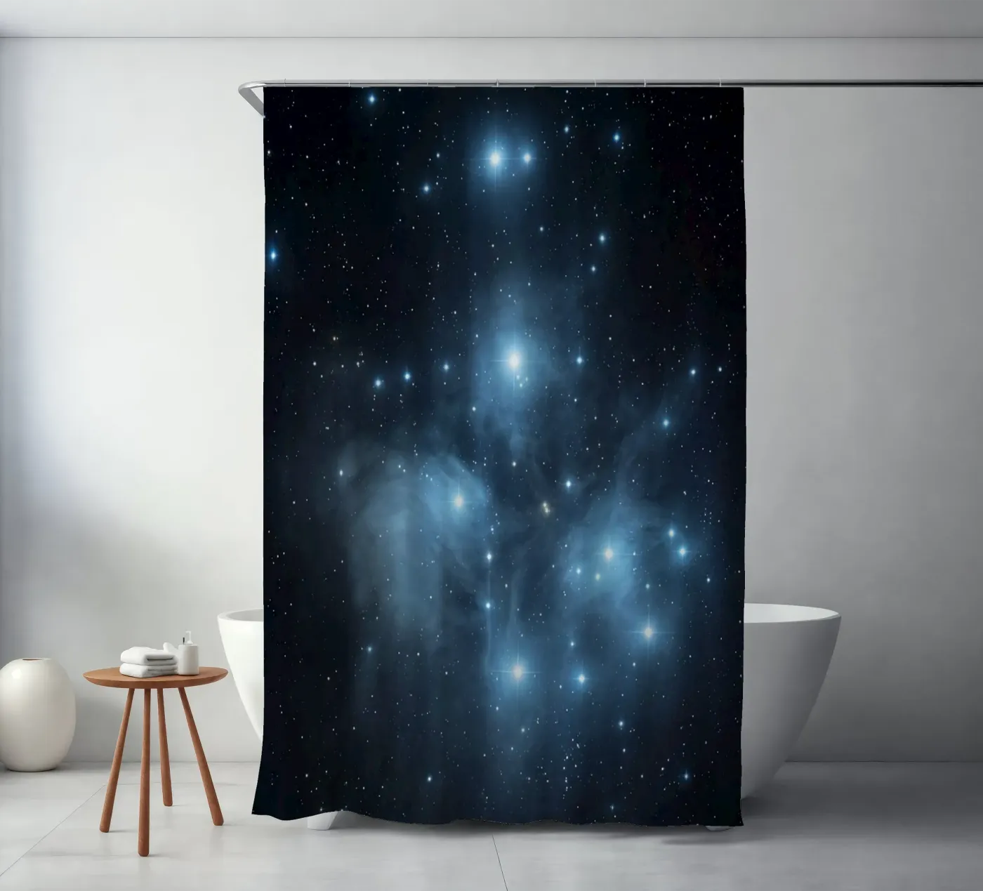 B L U E Duschvorhang von Stellar Dream Art