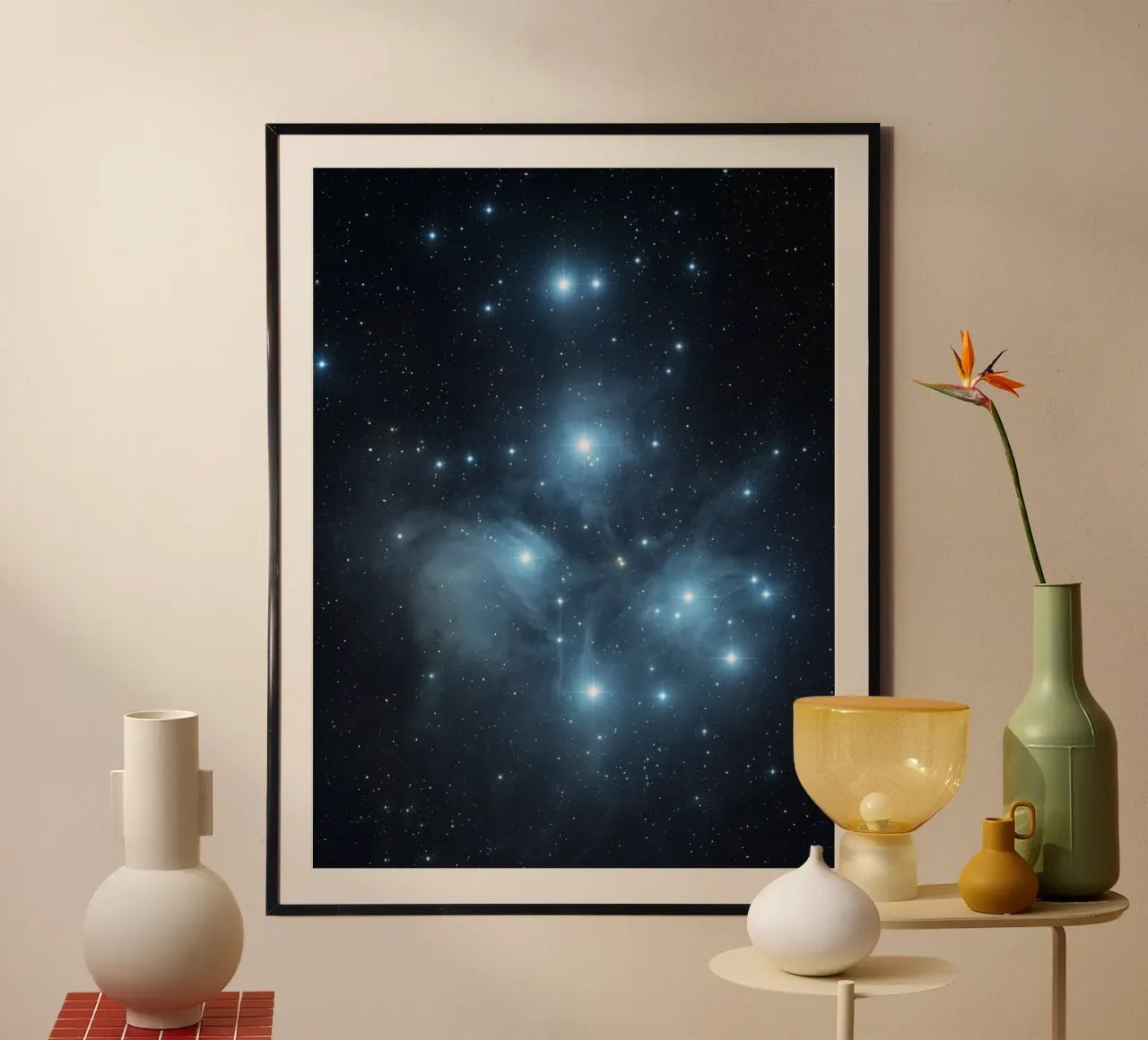 B L U E poster van Stellar Dream Art