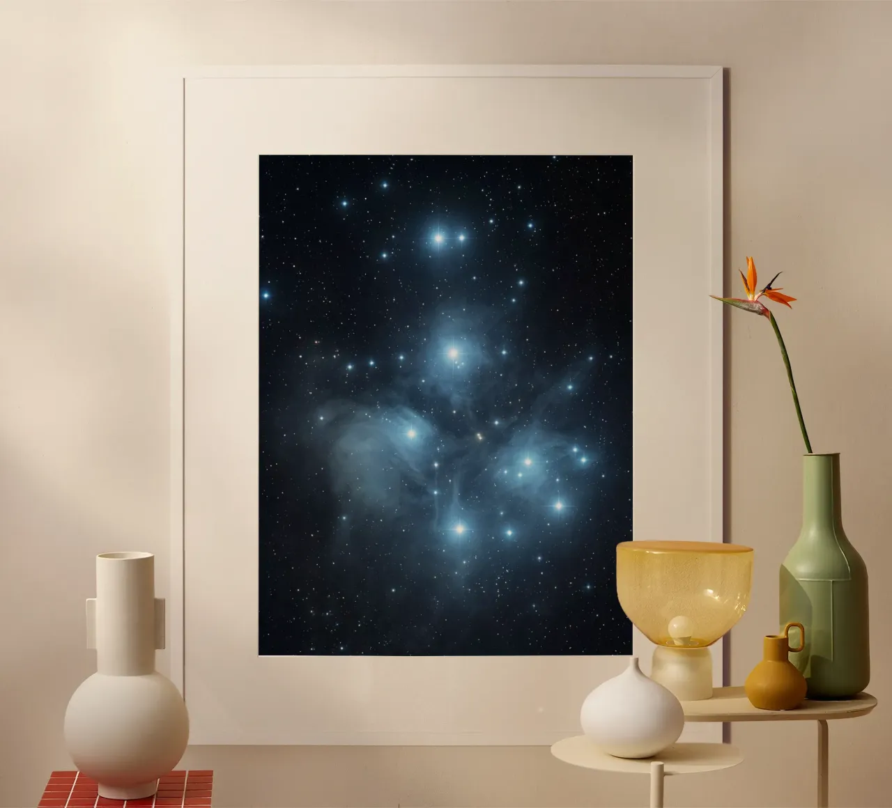 B L U E poster van Stellar Dream Art