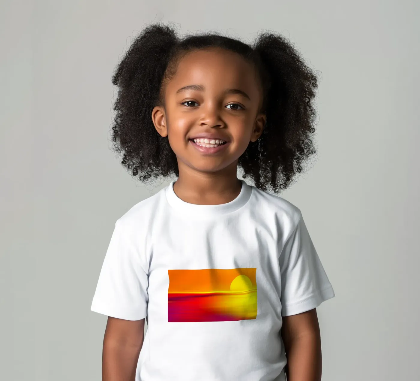Sunset Kinder T-Shirt von Atteloi Art