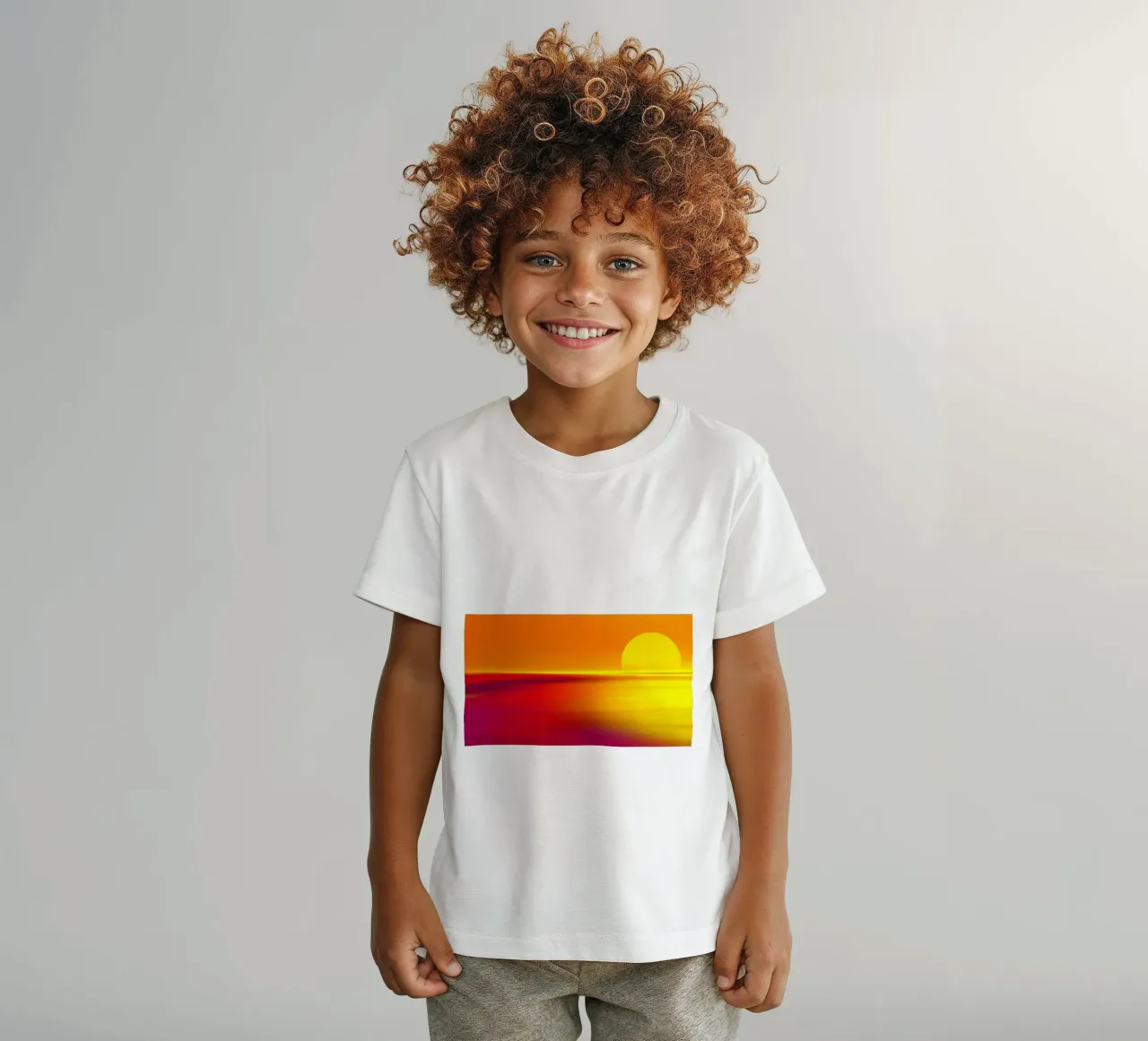 Tramonto t-shirt bambini da Atteloi