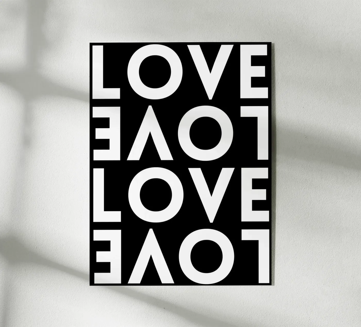 LOVE Acryl-Glas von DigiWunderwerk