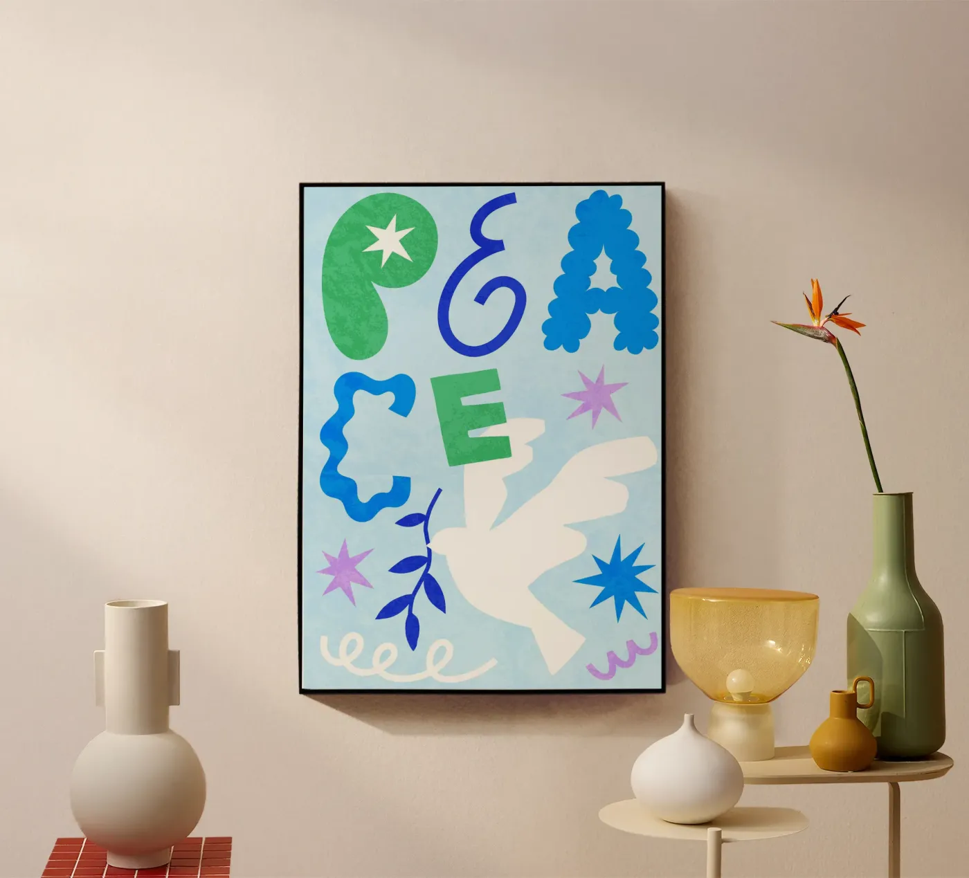 Frieden finden Acryl-Glas von Für jeden etwas