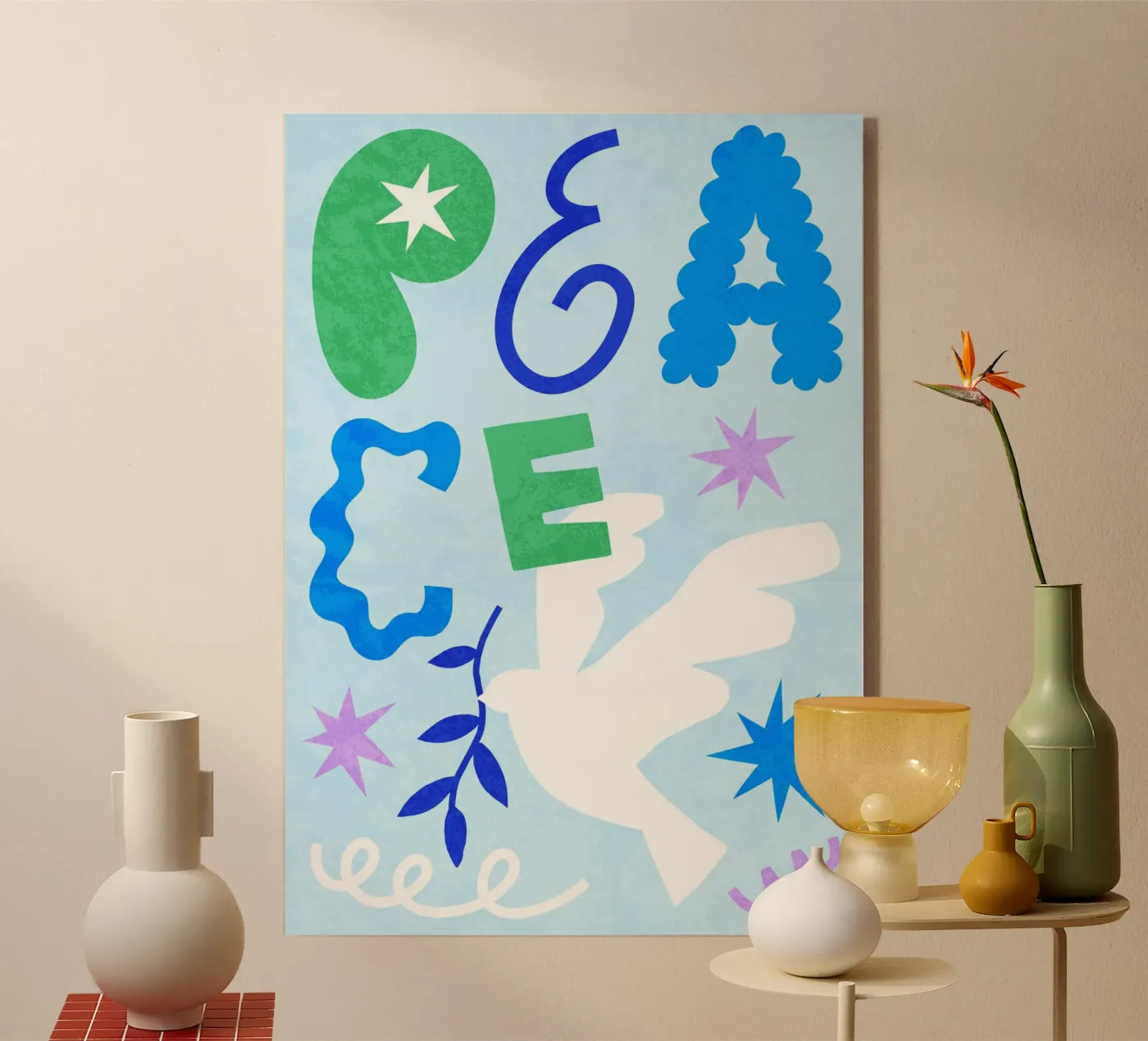 Frieden finden Acryl-Glas von Für jeden etwas