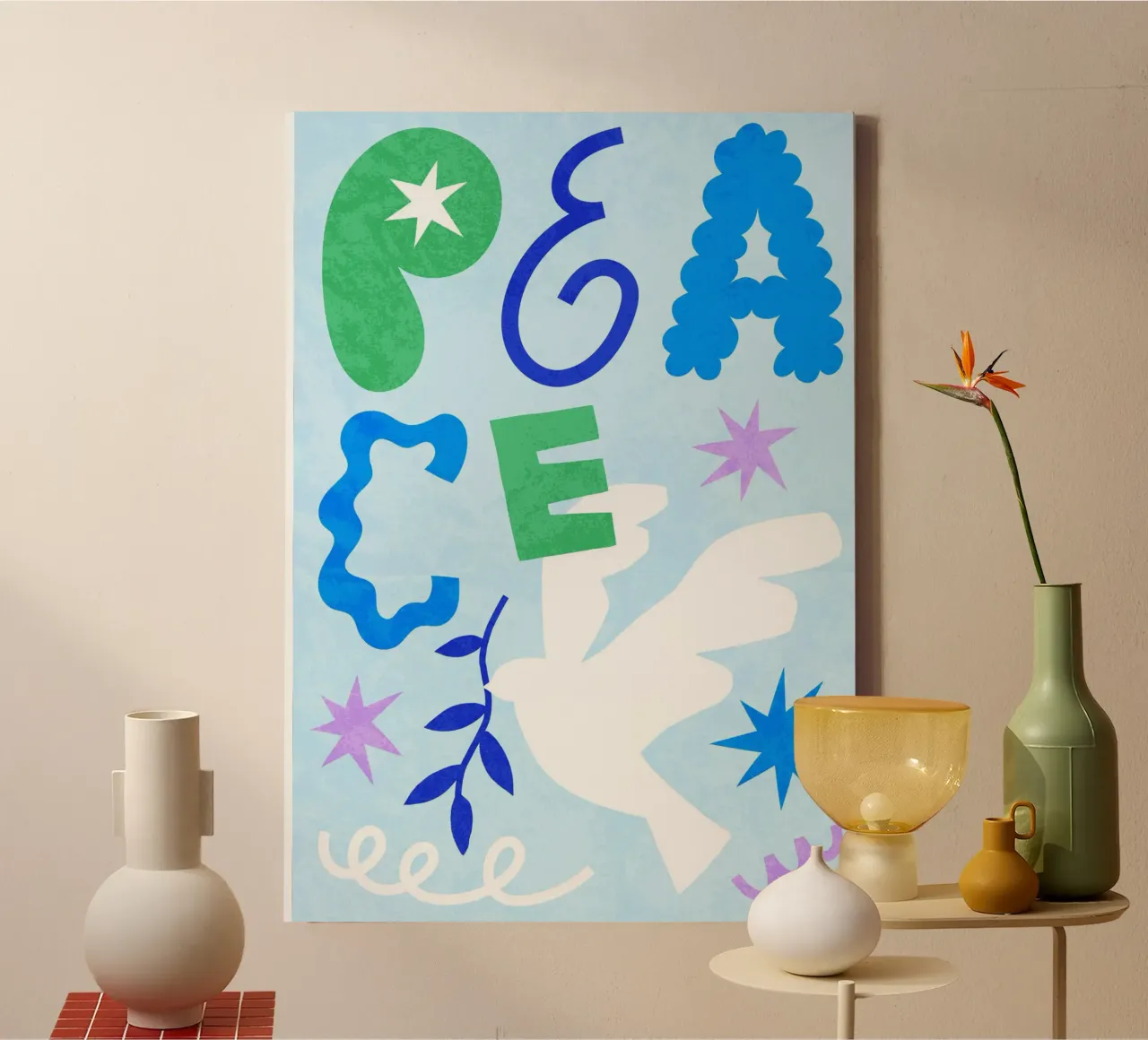 Trovare la pace tela da ArtDeko&Wohndeko