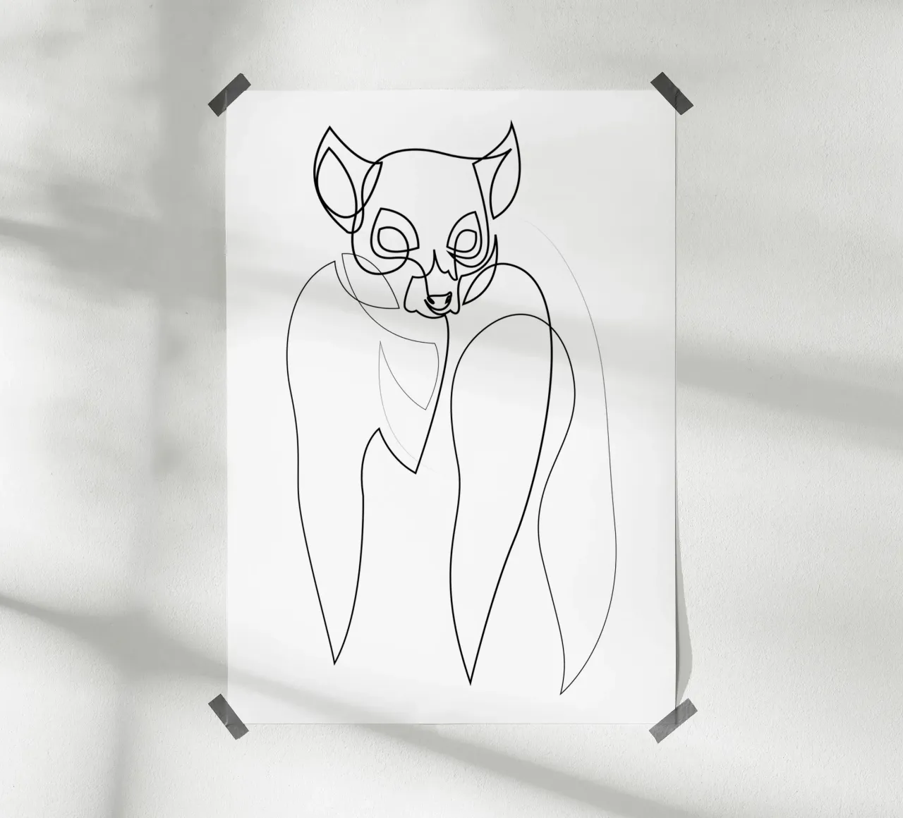 Nightsight poster con telaio in alluminio da Addillum