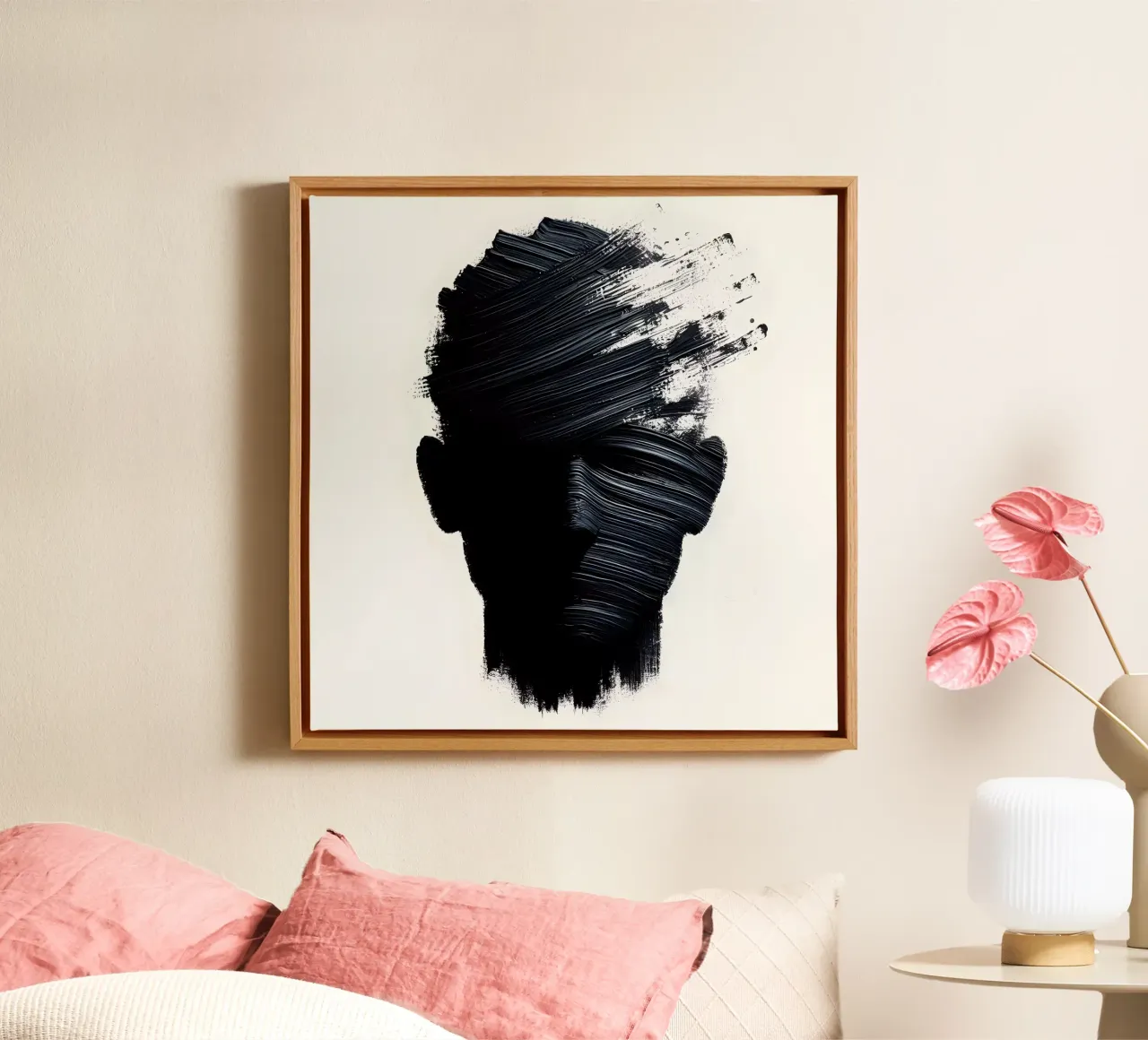 IDENTITÀ tela con Cornice a cassetta da ARTOMATIC