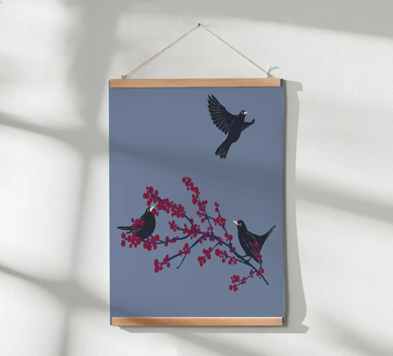 Autumn Birds carta hahnemühle da modeern