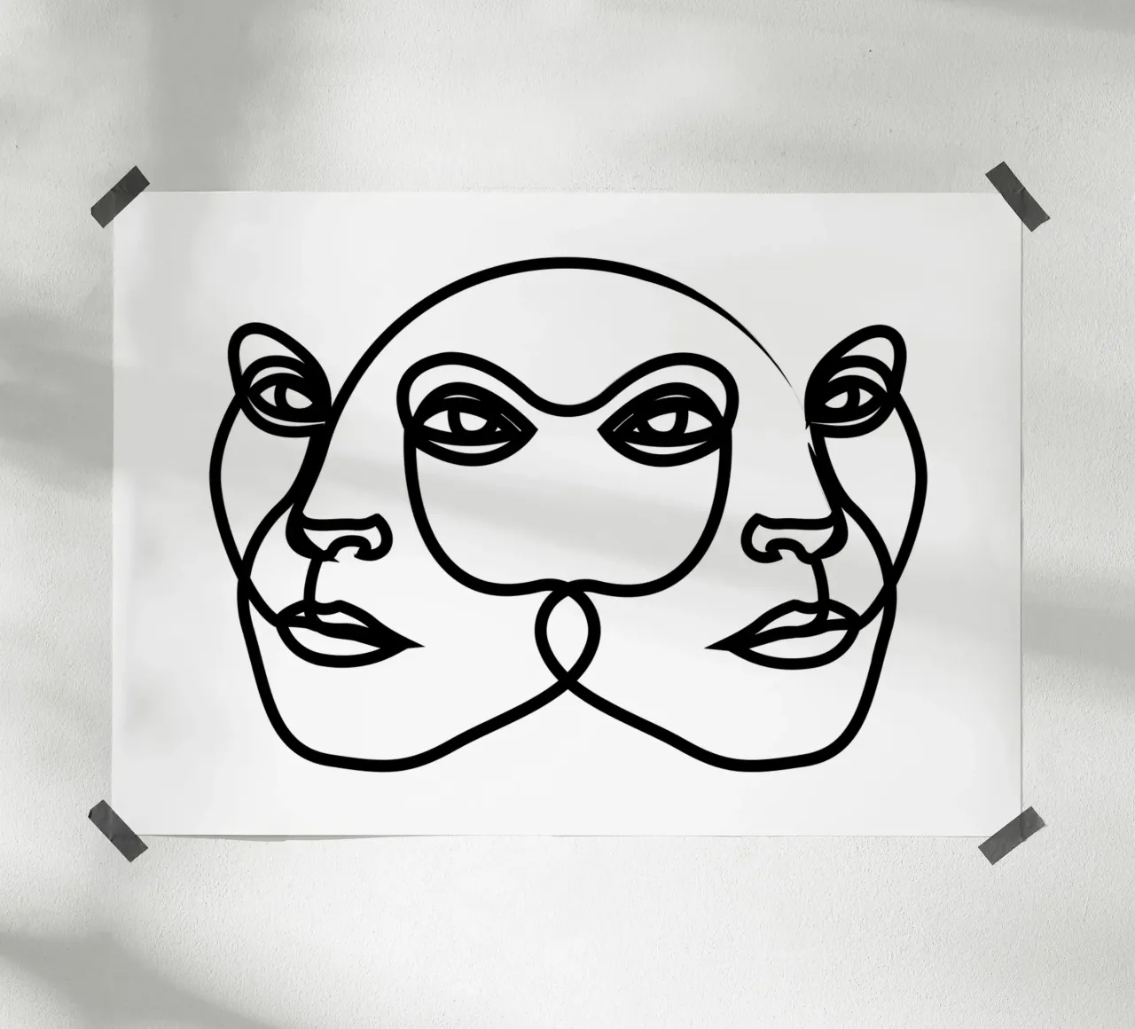 Surveillance poster con telaio in plastica da Addillum