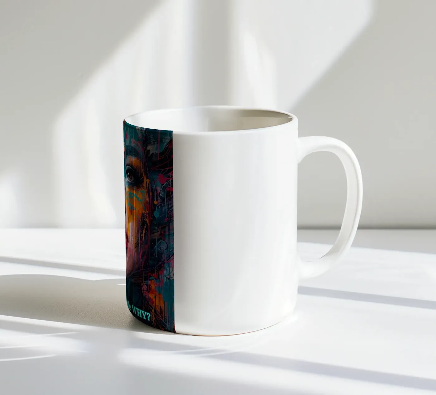 WHY? ceramic mug by livingyourway