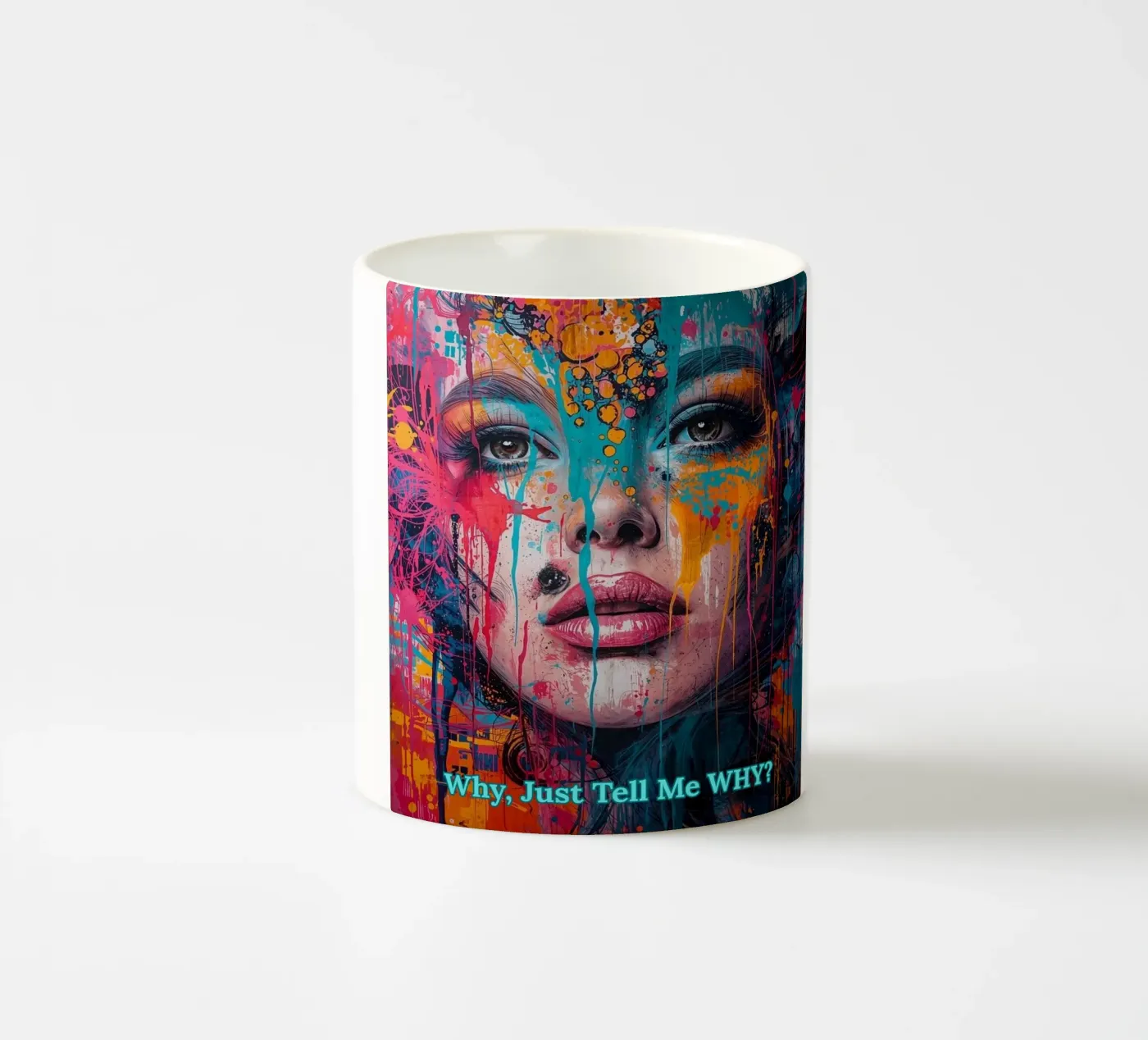 WHY? ceramic mug by livingyourway