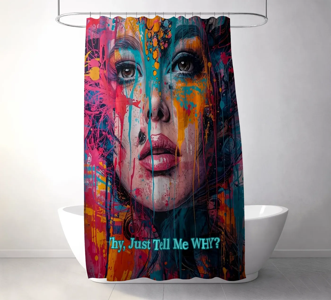WHY? douchegordijn van livingyourway