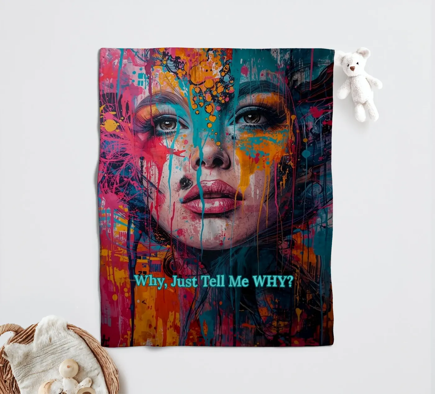 WHY? Fleecedecke von livingyourway