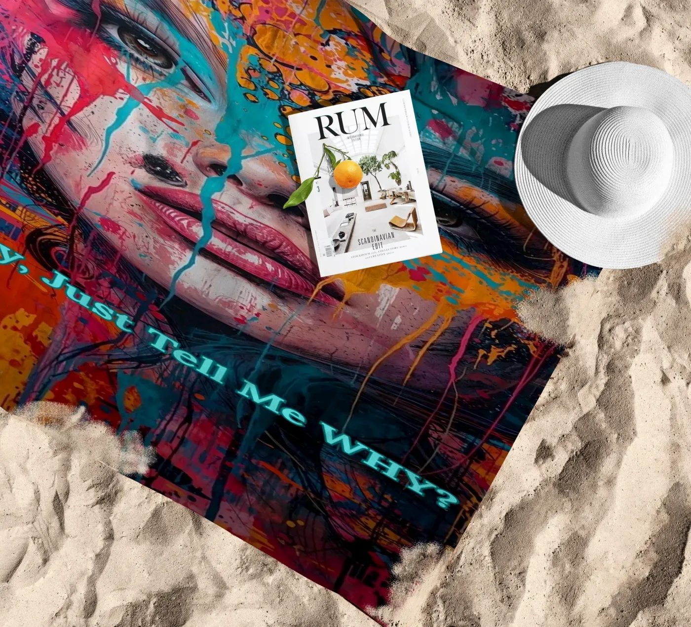 WHY? Strandtuch von livingyourway