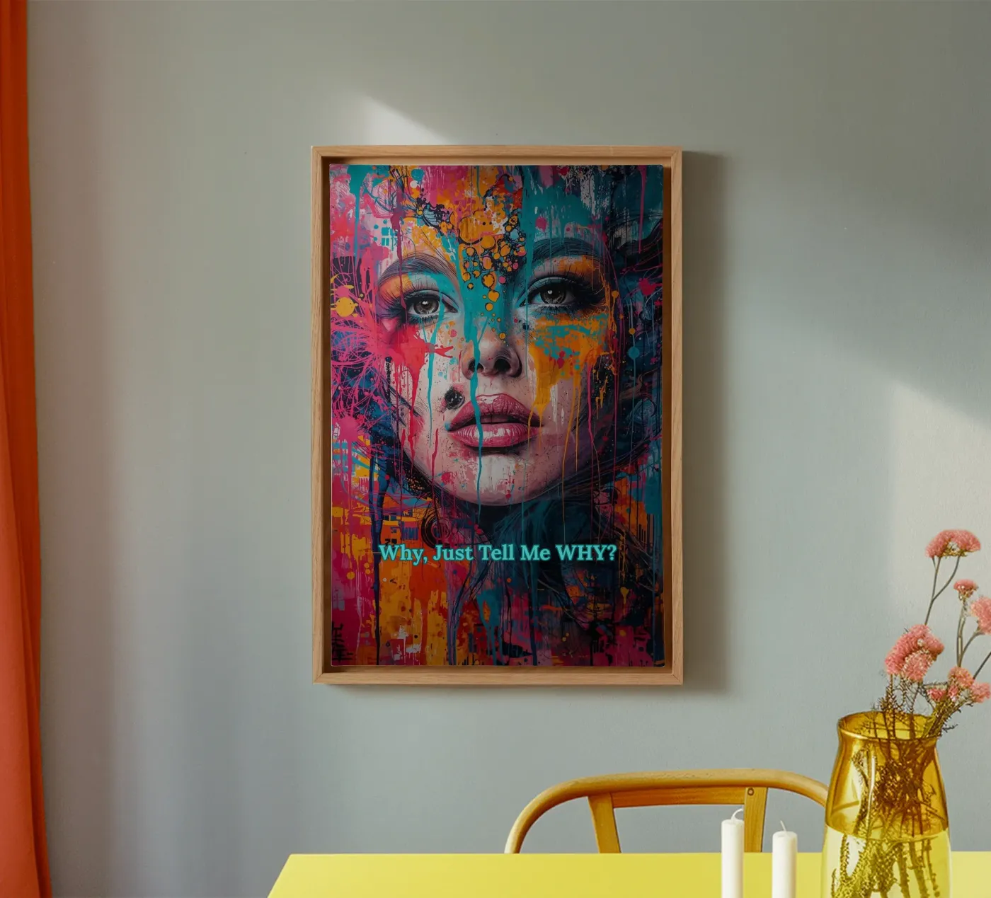 WHY? Leinwand von livingyourway