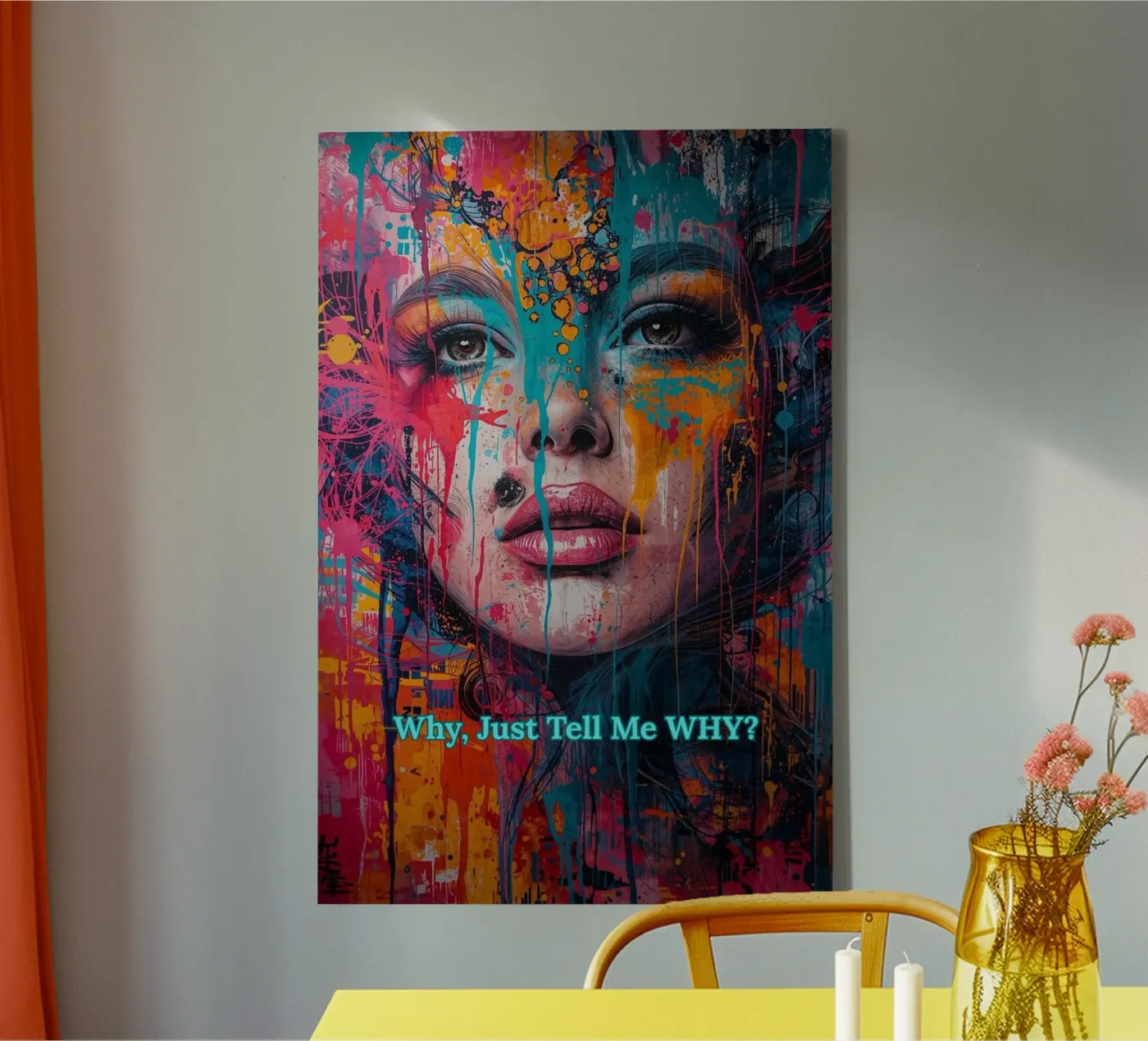 WHY? Leinwand von livingyourway