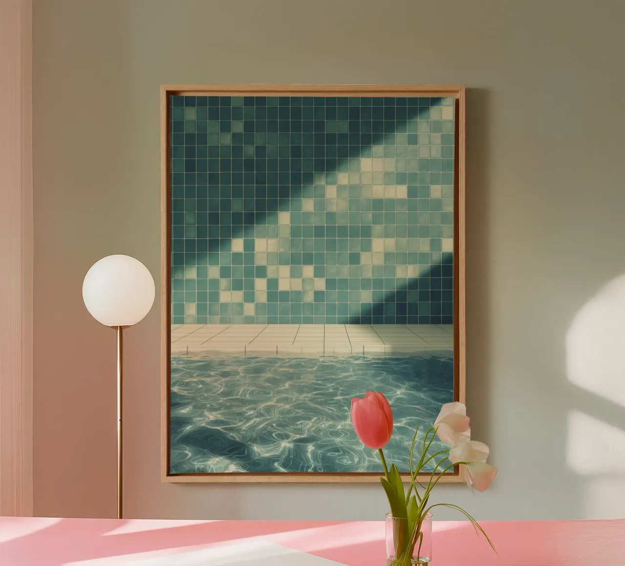 In the indoor pool | Nostalgic memories canvas by Autofocus