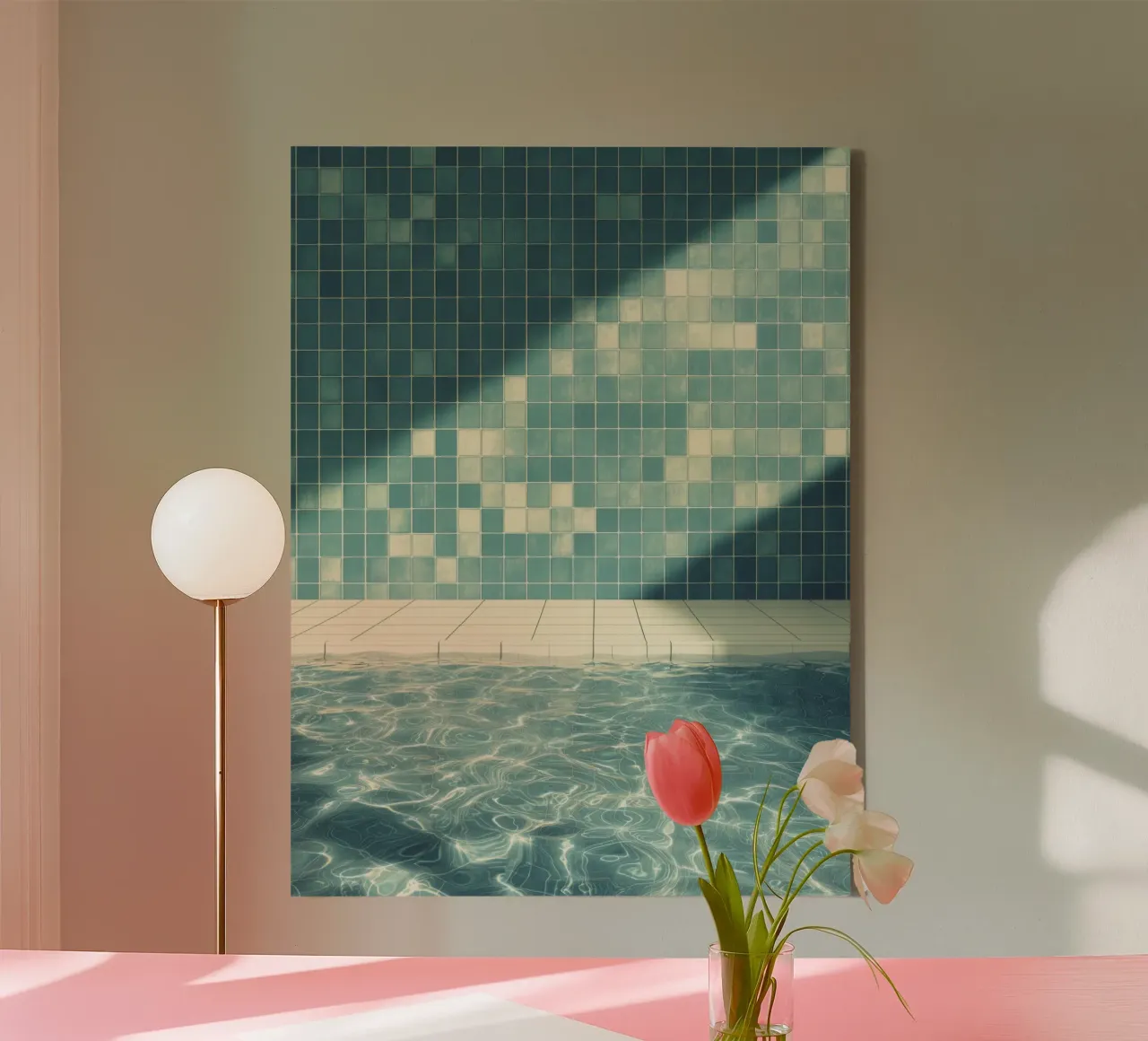 In the indoor pool | Nostalgic memories canvas by Autofocus