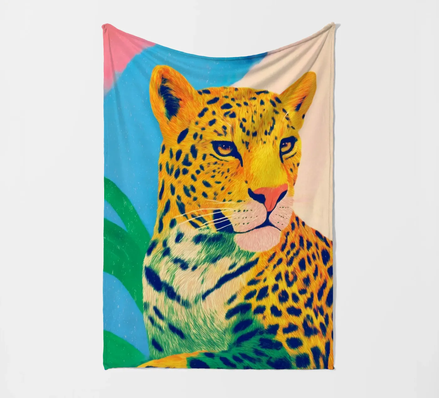 Leopard pride Fleecedecke von Carina Pop & Pastell